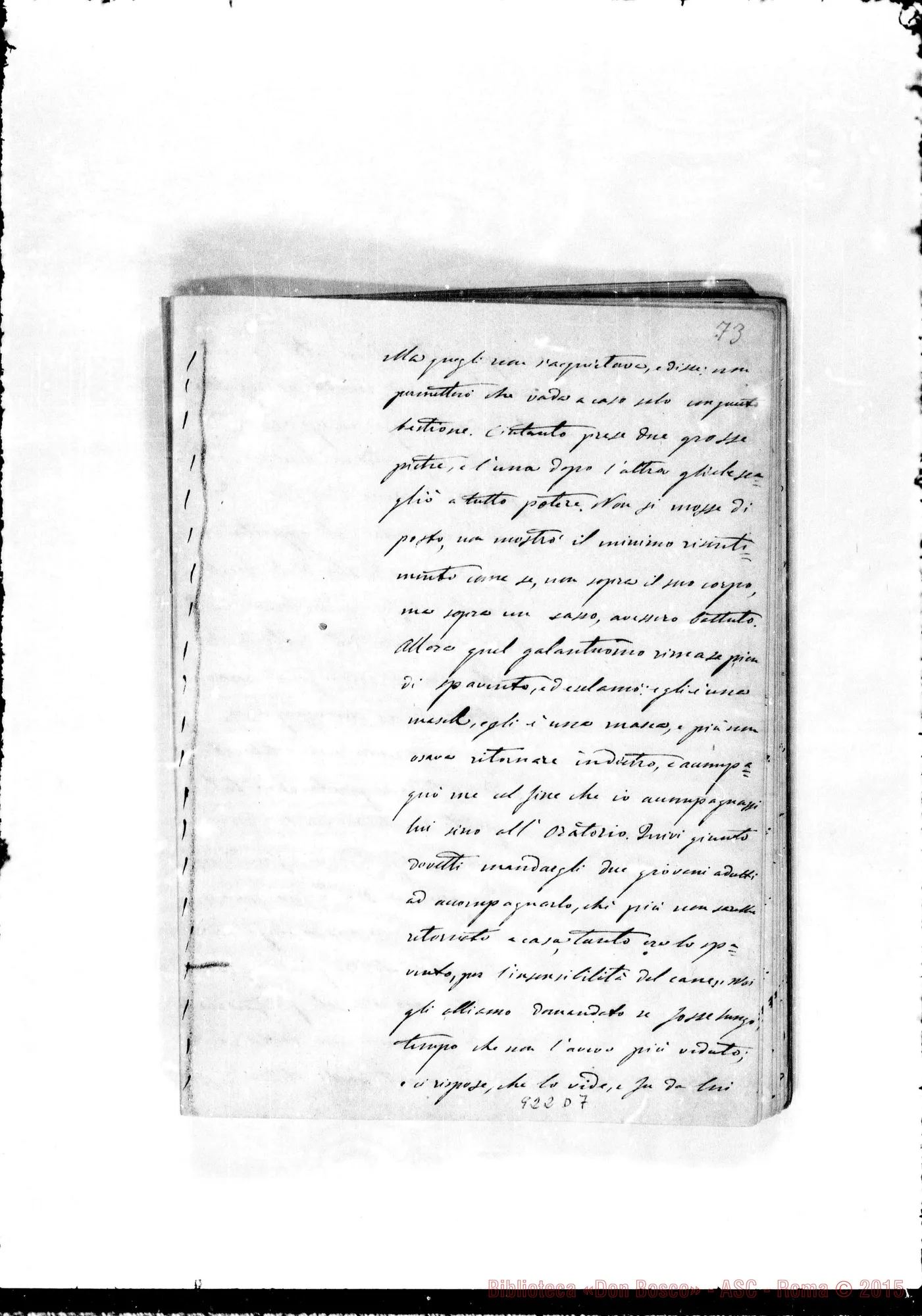 Fotogramma D 7 — Annali. 1861-62. «Ricordi dati dal Sig. D. Bosco ai suoi…»