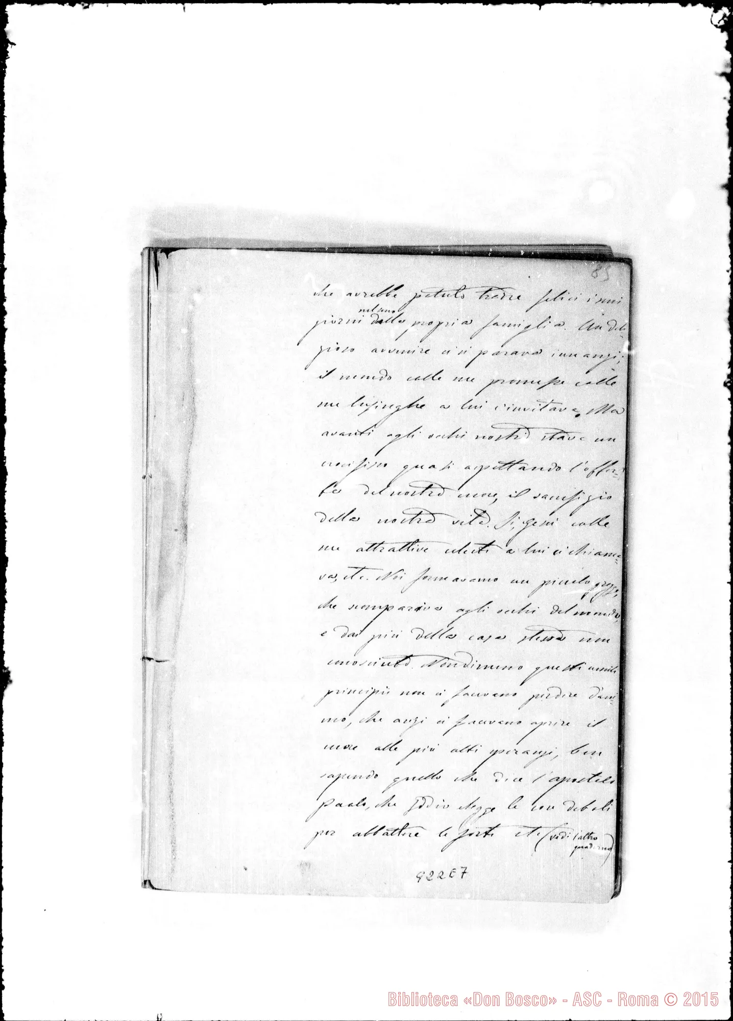 Fotogramma E 7 — Annali. 1861-62. «Ricordi dati dal Sig. D. Bosco ai suoi…»