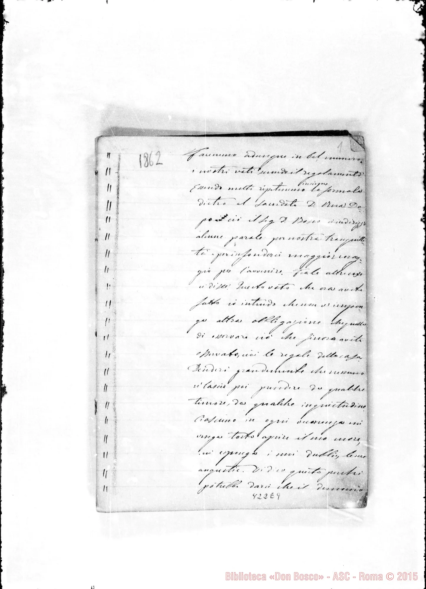 Fotogramma E 9 — Annali. 1863. «Facemmo dunque in bel numero…»
