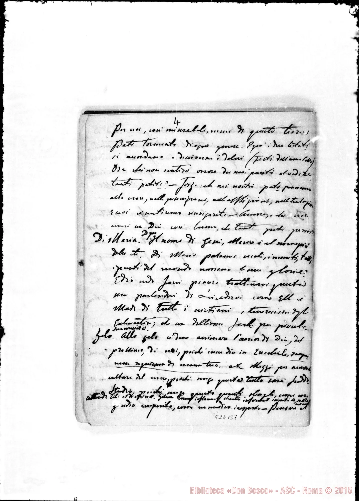 Fotogramma B 7 — Cronaca. 1864. Conferenza di D. Bosco: «Malizia del peccato…»