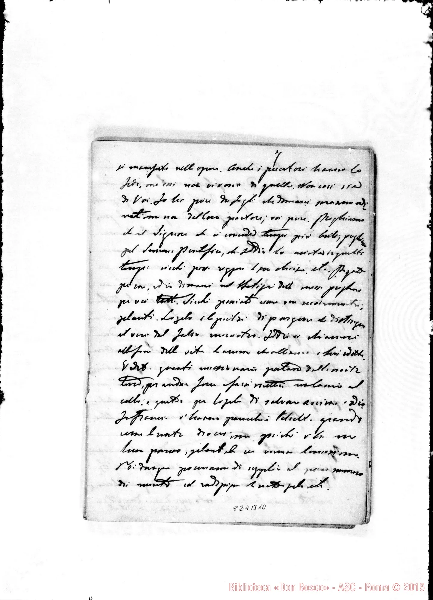 Fotogramma B 10 — Cronaca. 1864. Conferenza di D. Bosco: «Malizia del peccato…»