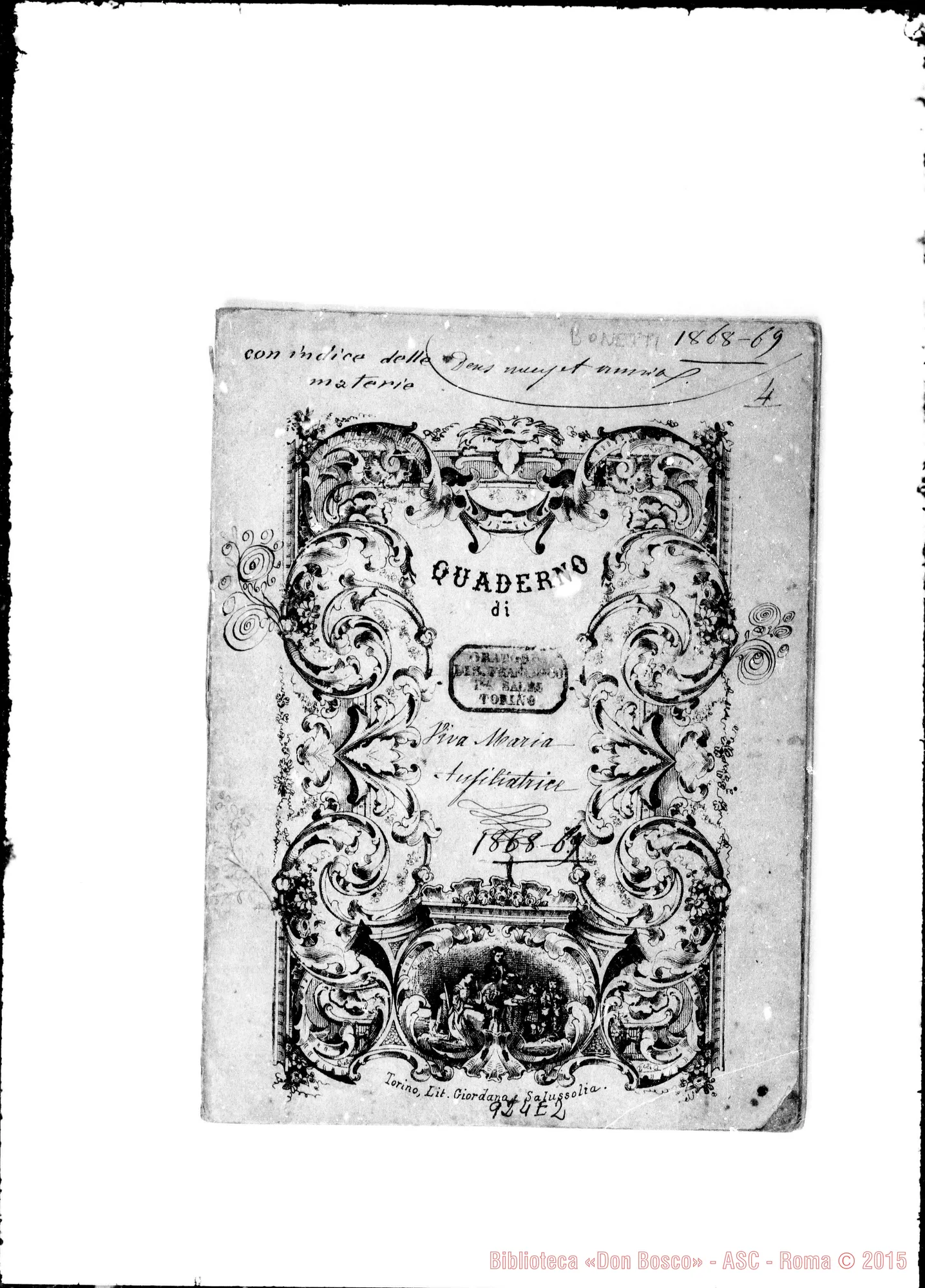 Fotogramma E 2 — Cronaca 1868-1869. «24 giugno Festa di S. Giovanni…»