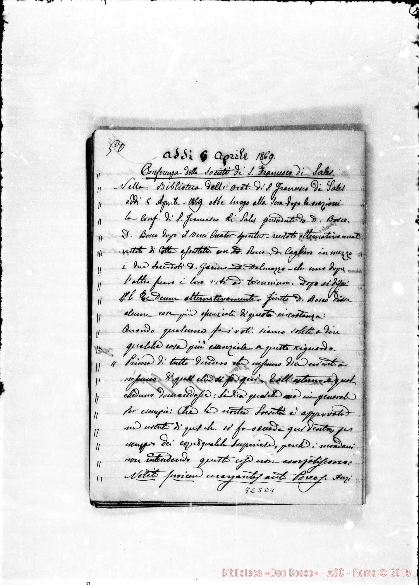 Fotogramma D 4 — Cronaca 1868-1869. «24 giugno Festa di S. Giovanni…»
