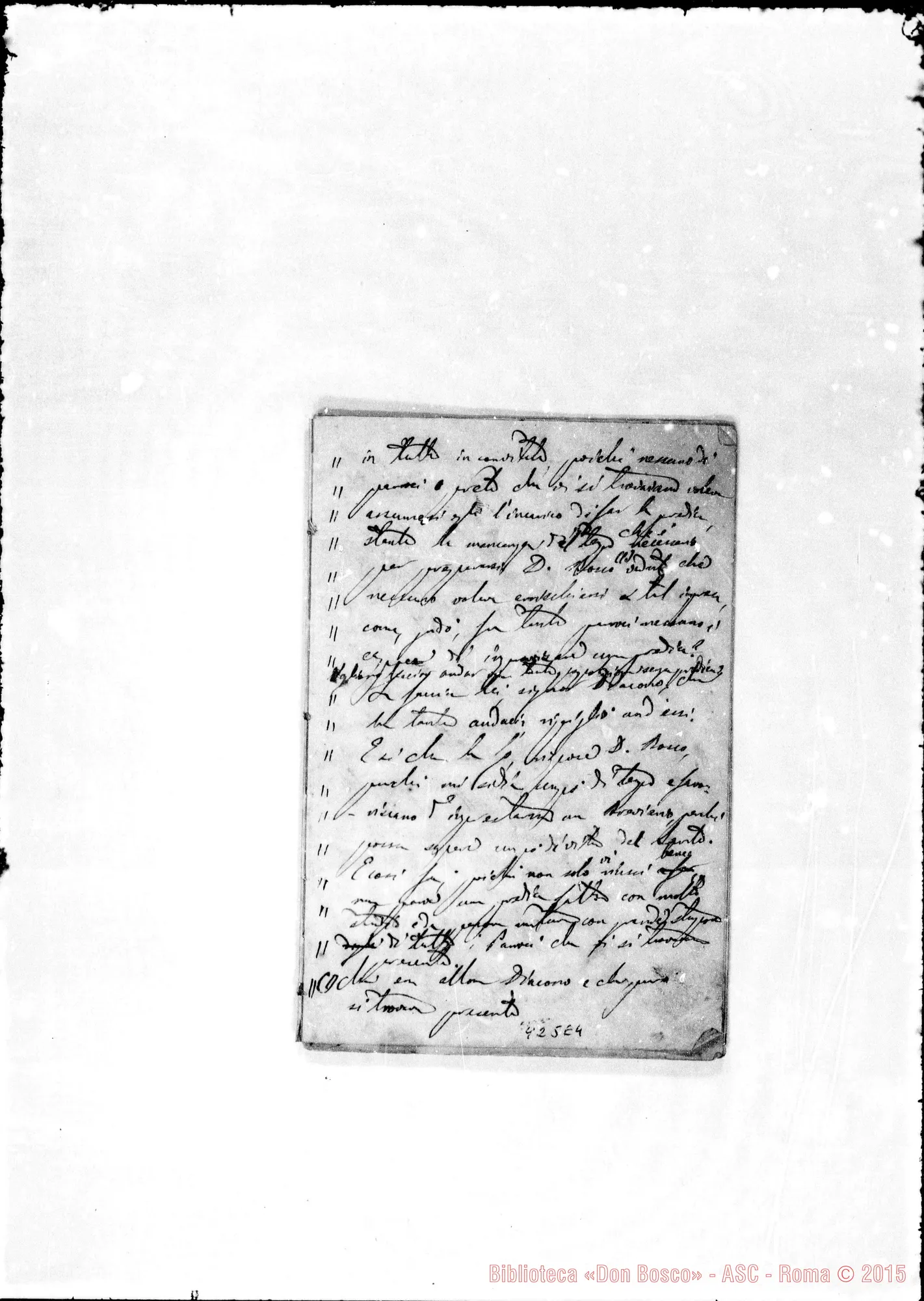 Fotogramma E 4 — Memorie. 1840…
