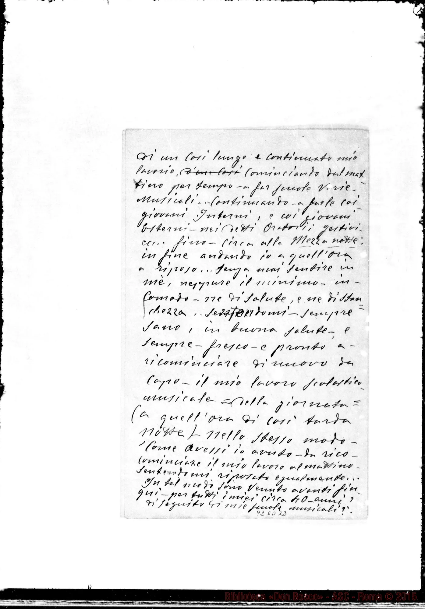 Fotogramma D 12 — Branda Michele, coad.: Testimonianze sulla vita di D. Bosco. Tre fatti prodigiosi