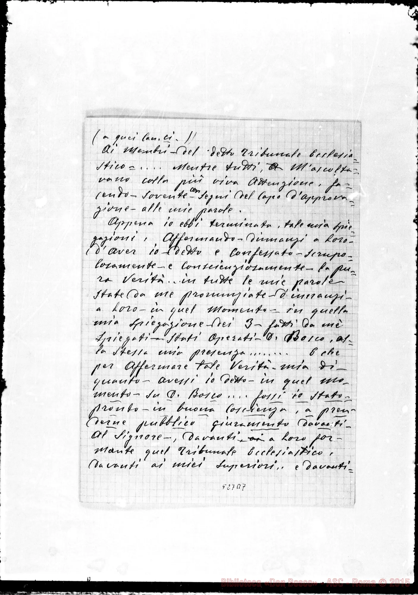 Fotogramma B 7 — Branda Michele, coad.: Testimonianze sulla vita di D. Bosco. Tre fatti prodigiosi