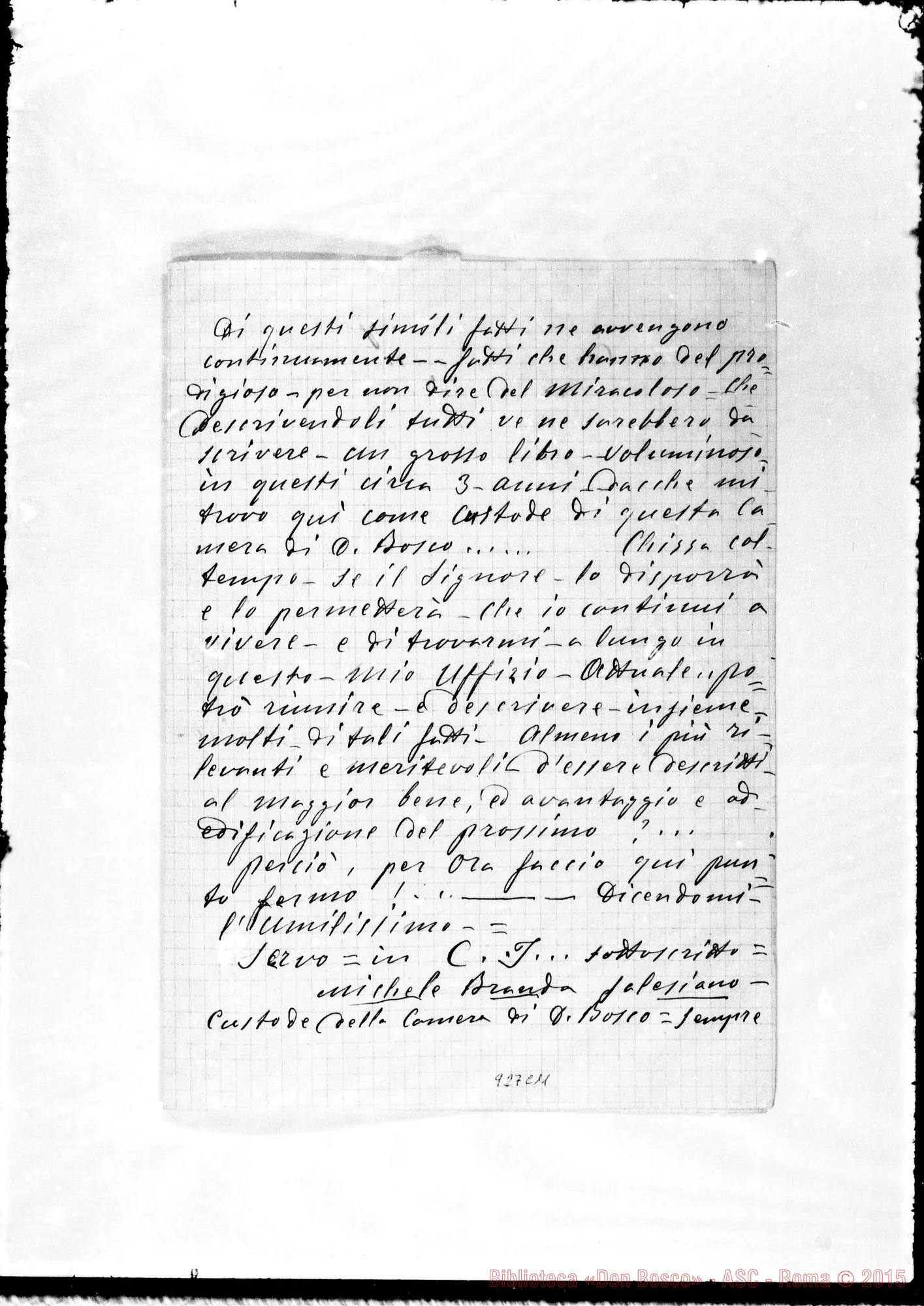 Fotogramma C 11 — Branda Michele, coad.: Testimonianze sulla vita di D. Bosco. Tre fatti prodigiosi