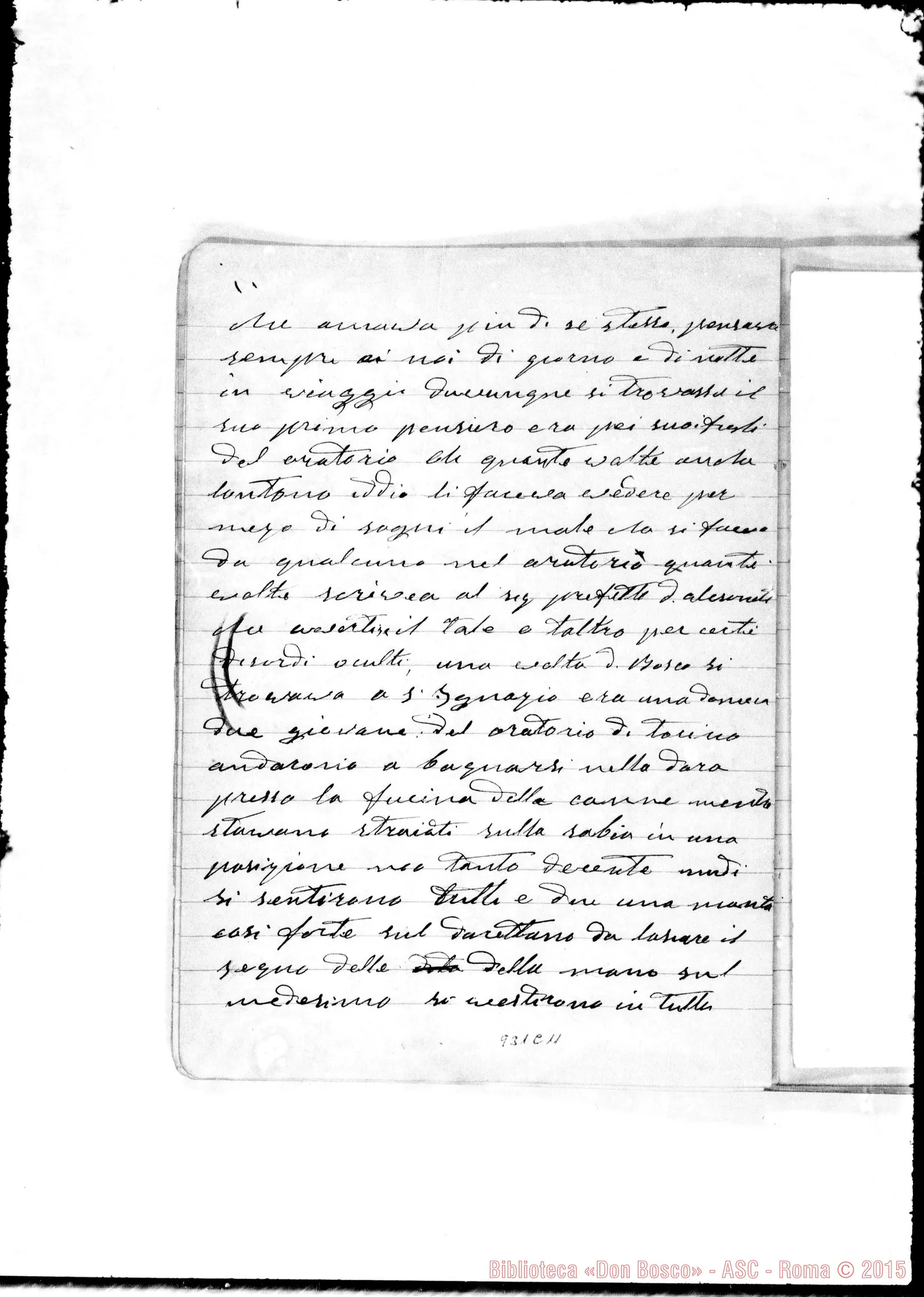 Fotogramma C 11 — Relazione sulla vita di D. Bosco. «Nel 1854…»
