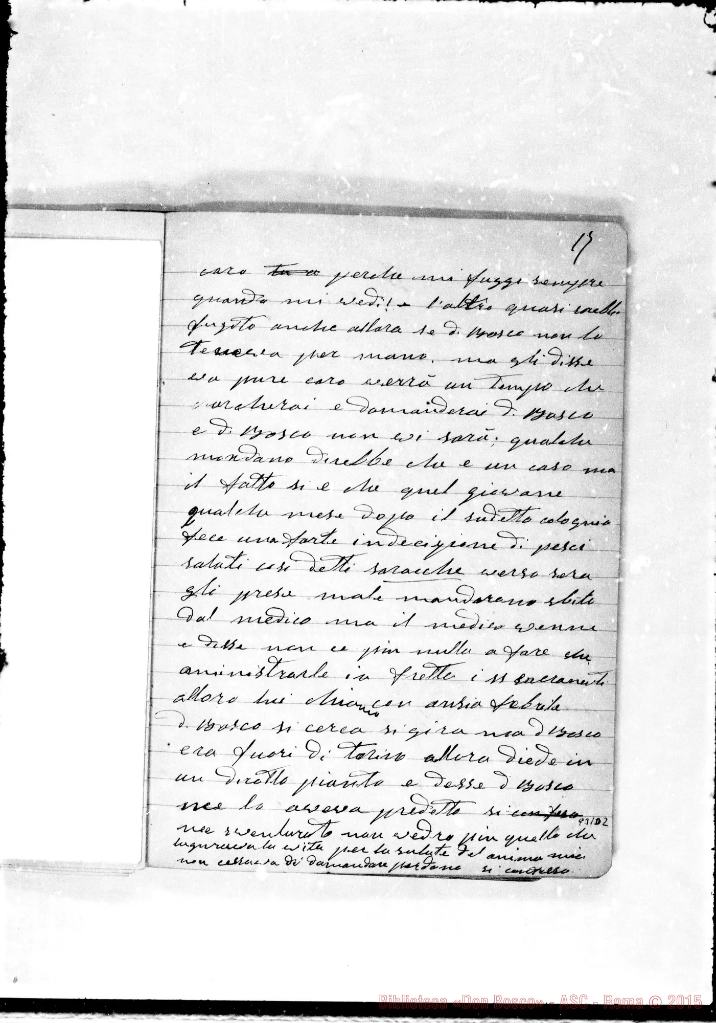 Fotogramma D 2 — Relazione sulla vita di D. Bosco. «Nel 1854…»