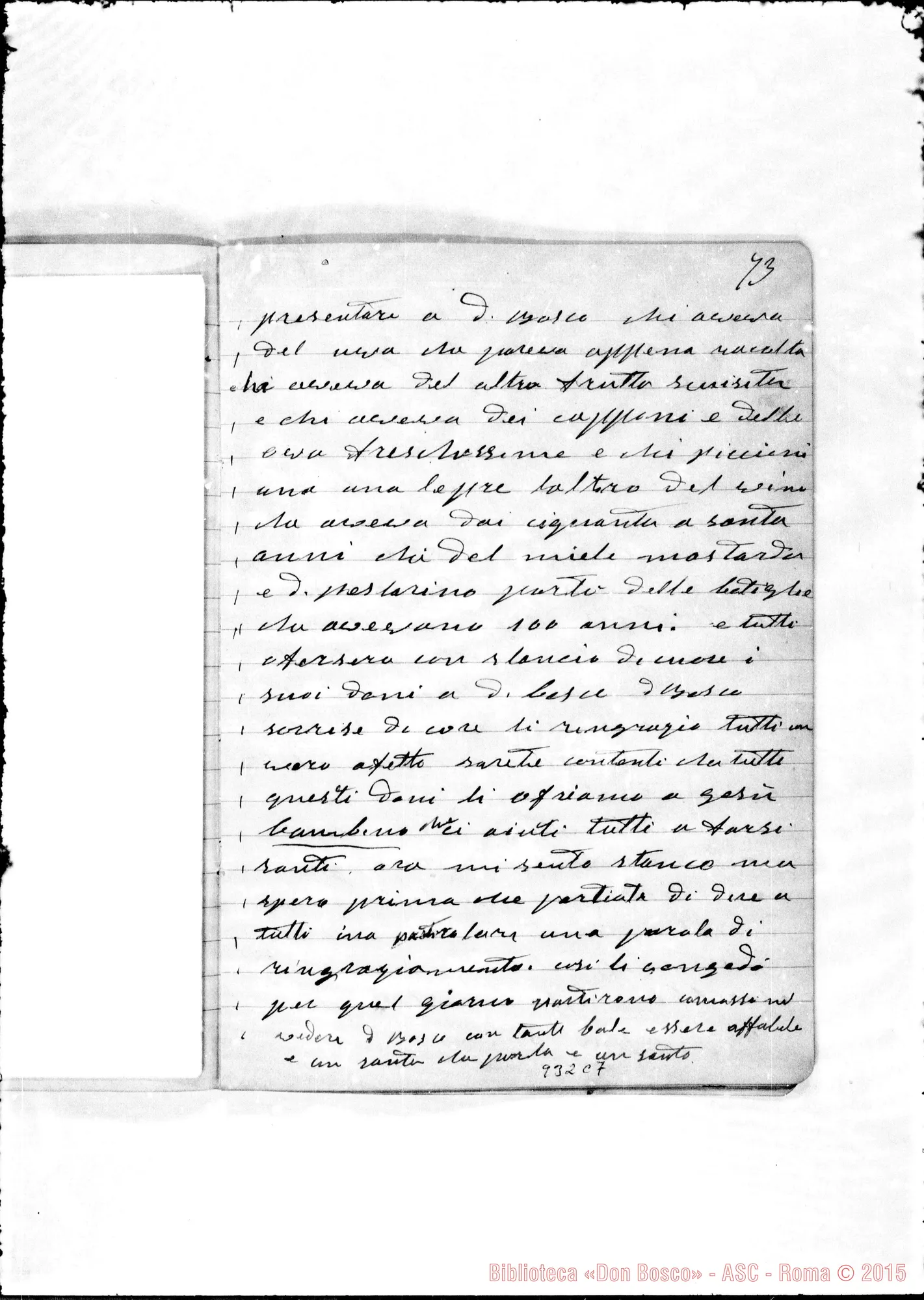 Fotogramma C 7 — Relazione sulla vita di D. Bosco. «Nel 1854…»