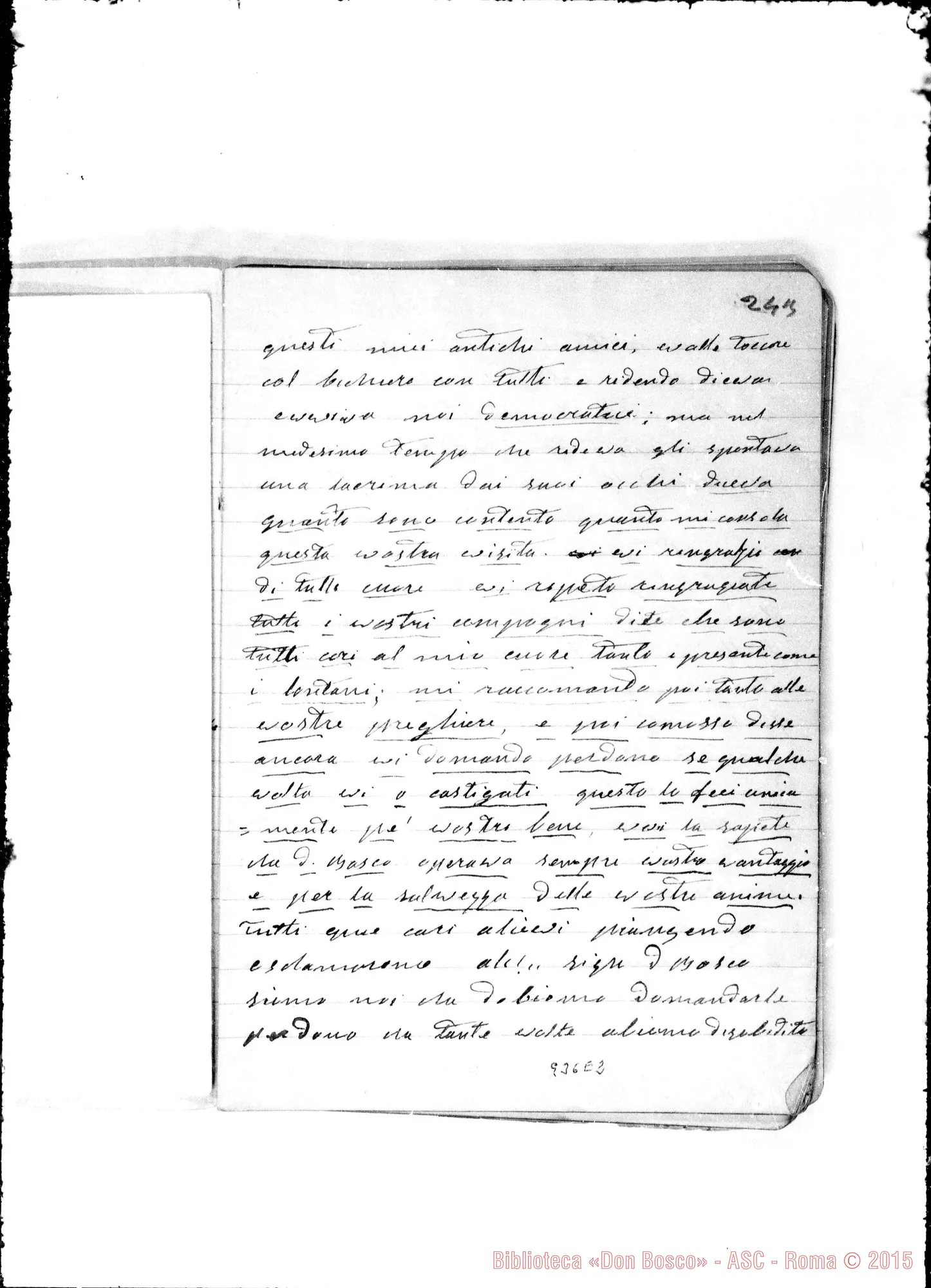 Fotogramma E 2 — «1887. Ultima malattia di D. Bosco»