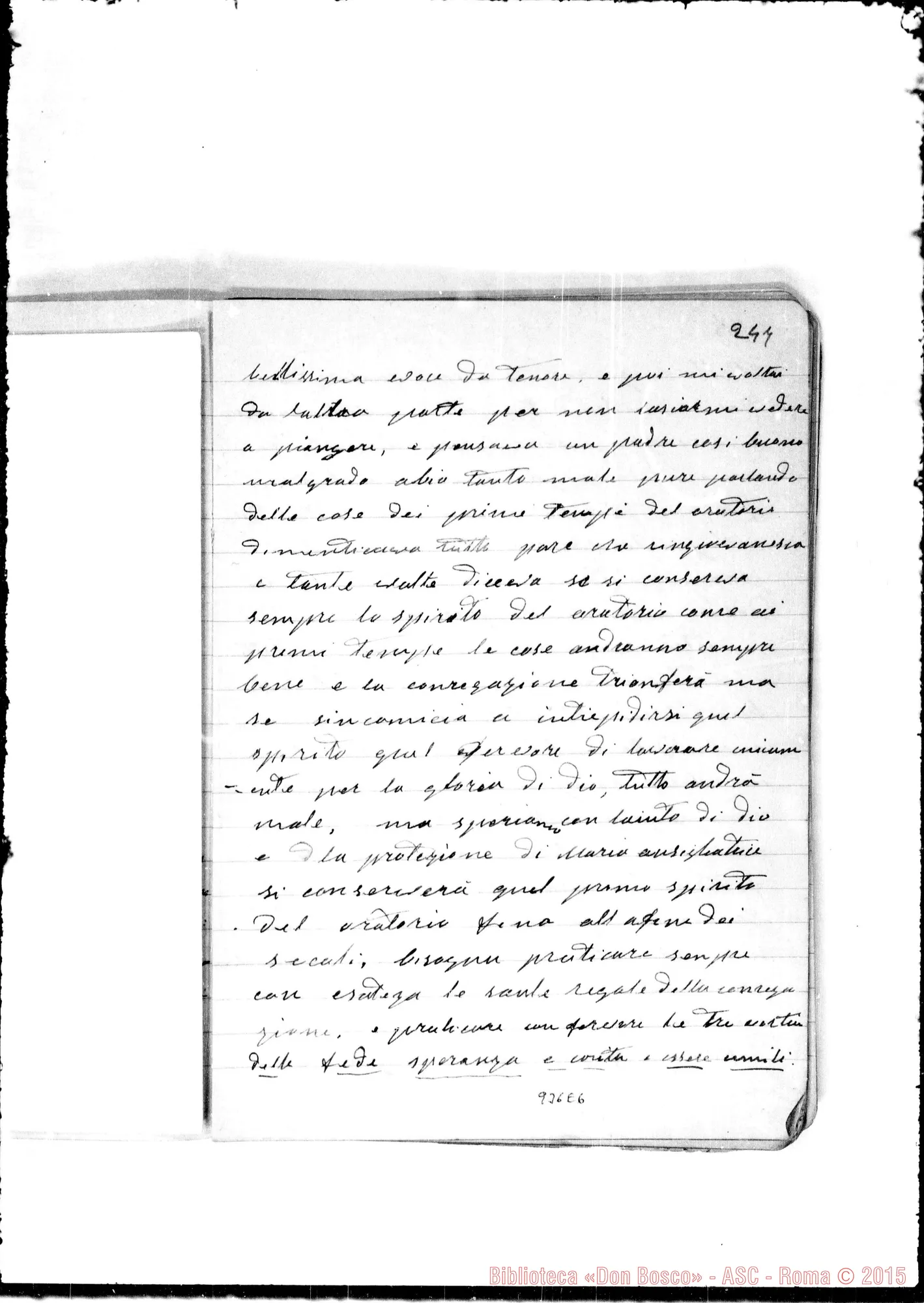 Fotogramma E 6 — «1887. Ultima malattia di D. Bosco»