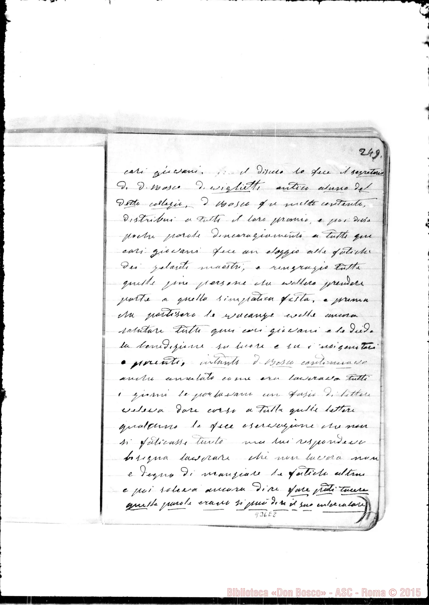 Fotogramma E 8 — «1887. Ultima malattia di D. Bosco»