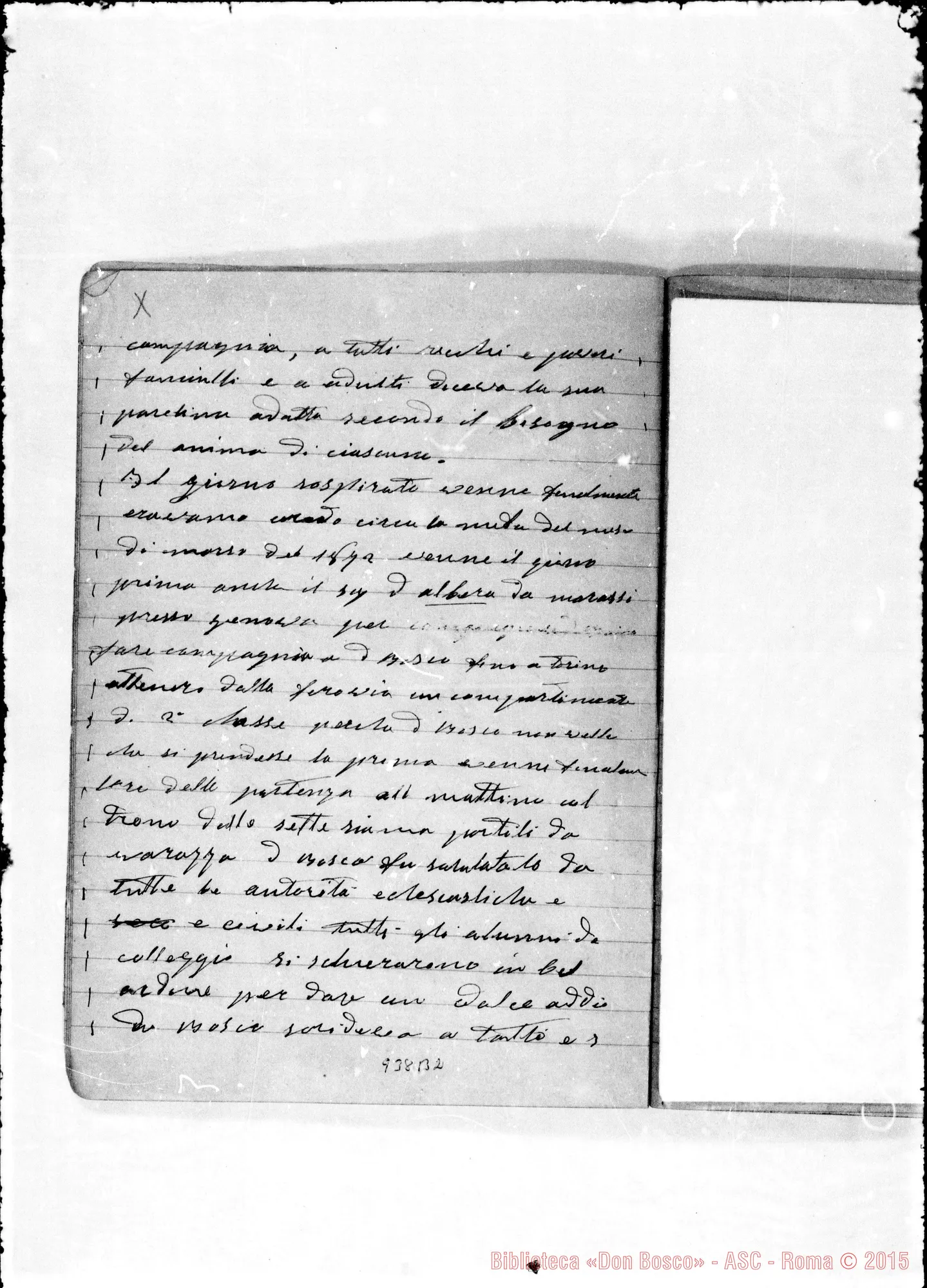 Fotogramma B 2 — «In quella settimana venne…» Seconda parte «malattia Bosco»