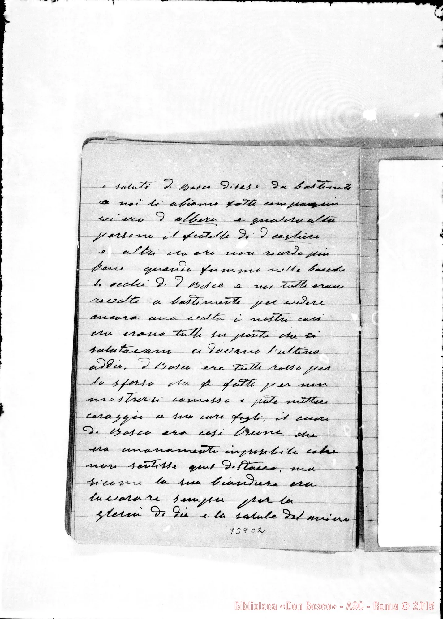 Fotogramma C 2 — Deposizione per la causa del Servo di Dio Giov. Bosco