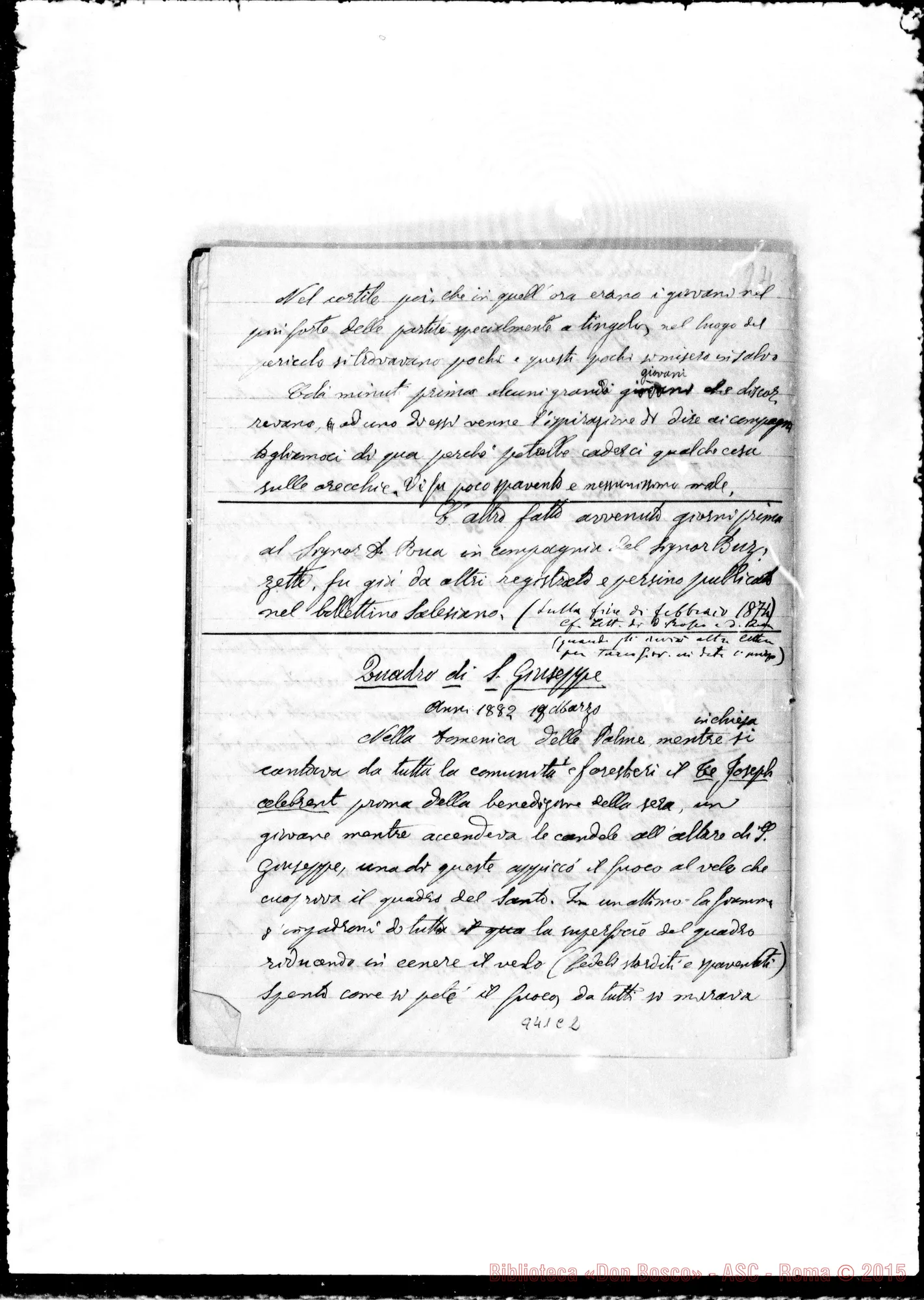 Fotogramma C 2 — Ghione Anacleto: Abbozzo di fatti contemporanei avvenuti…»