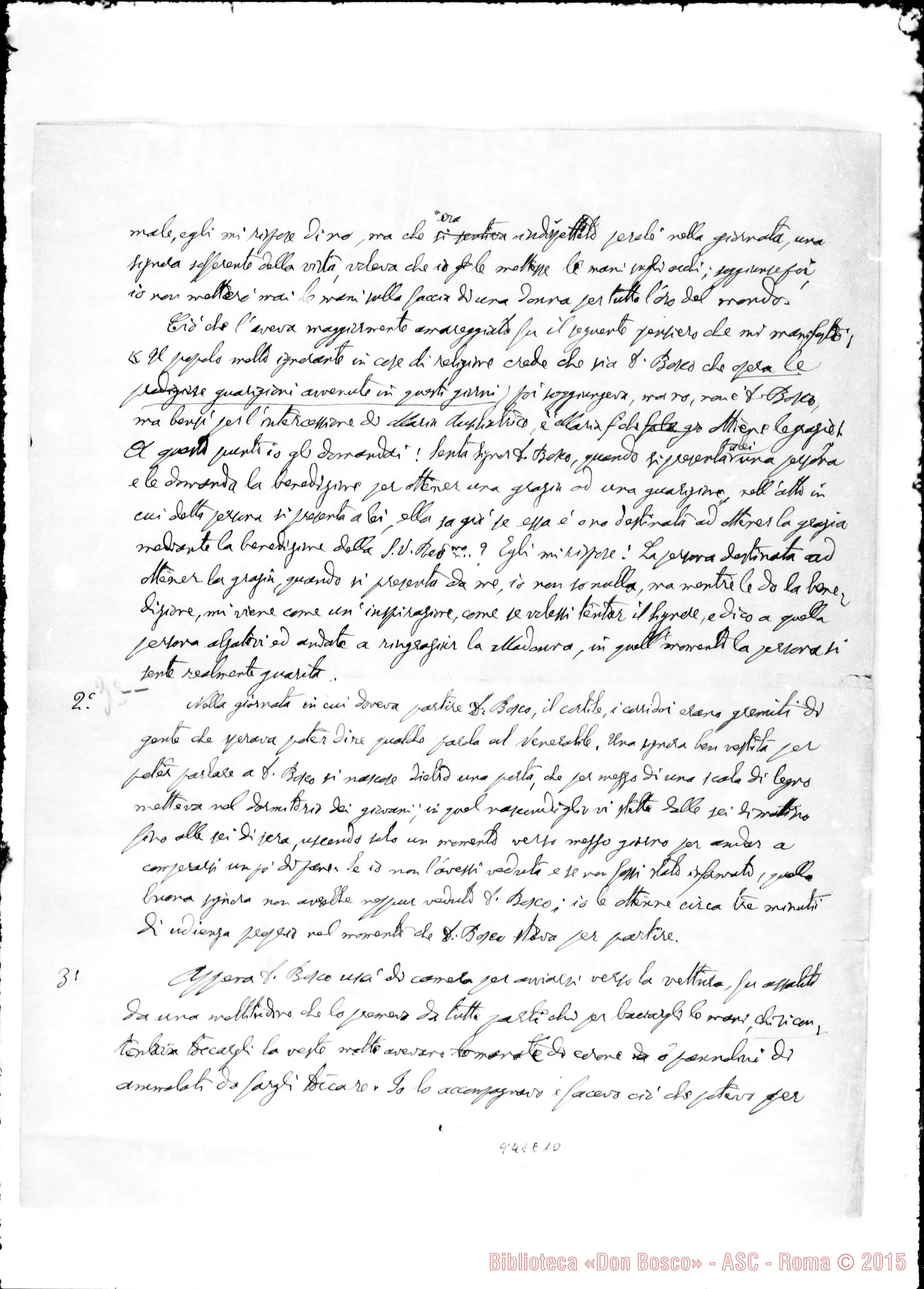 Fotogramma E 10 — Lettera di D. Ghione A D. Lemoyne