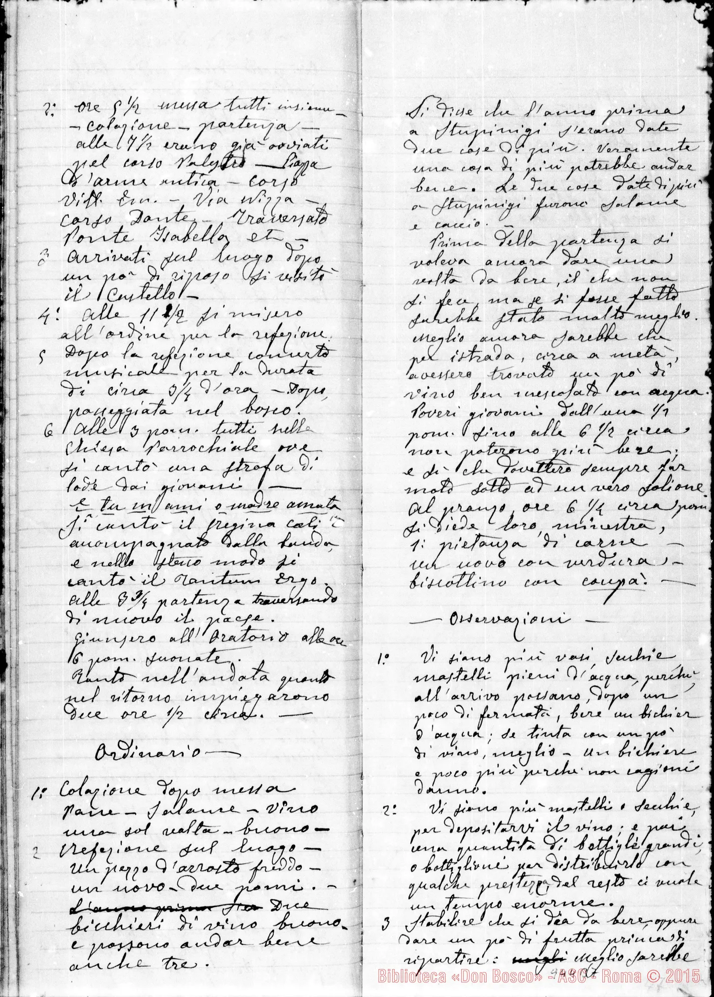 Fotogramma B 7 — Lazzero Giuseppe, sac. SDB: Diario dell’Oratorio di S. Frco. di Sales…