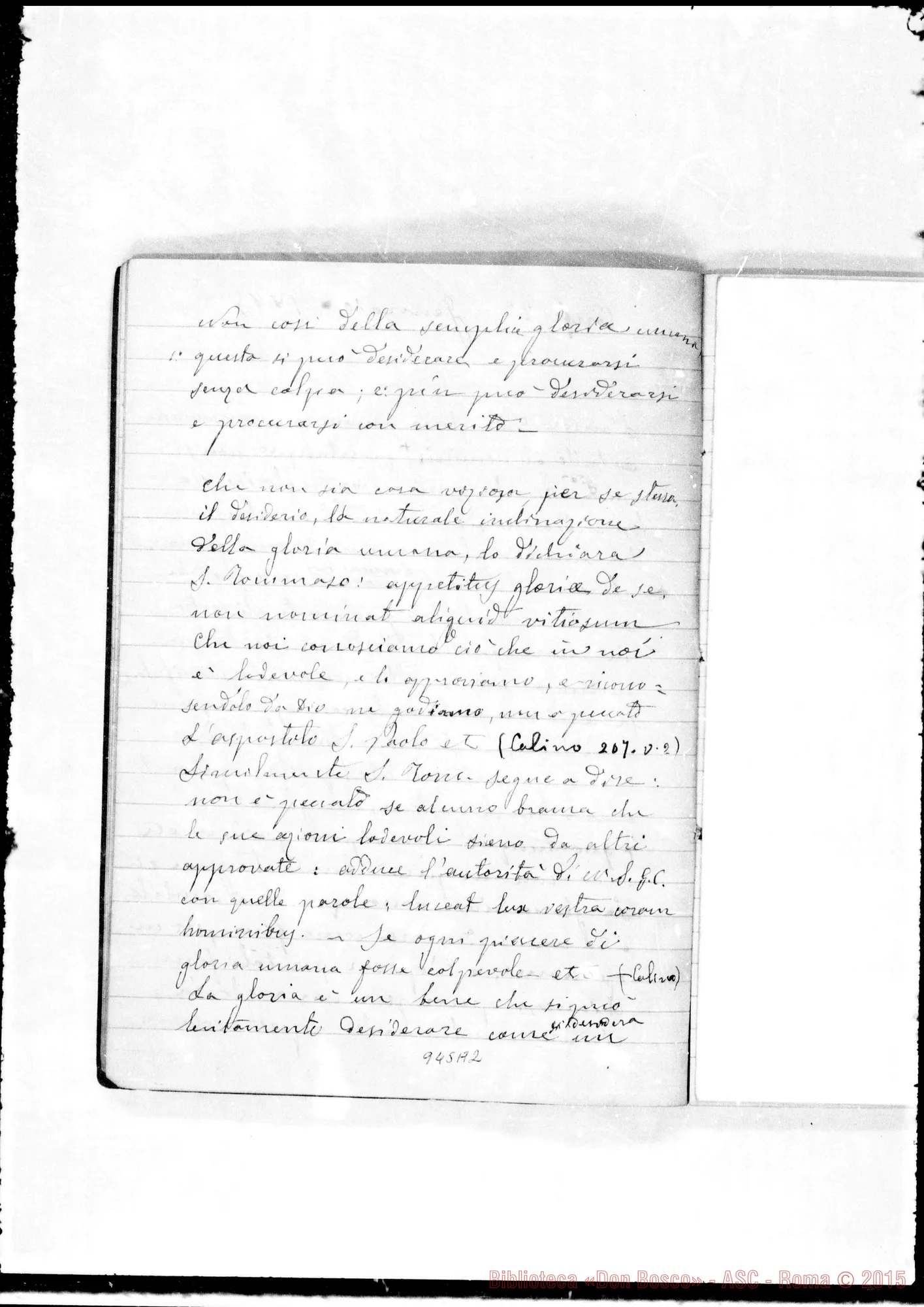 Fotogramma A 2 — Memorie di conferenze ai confratelli borghesi…