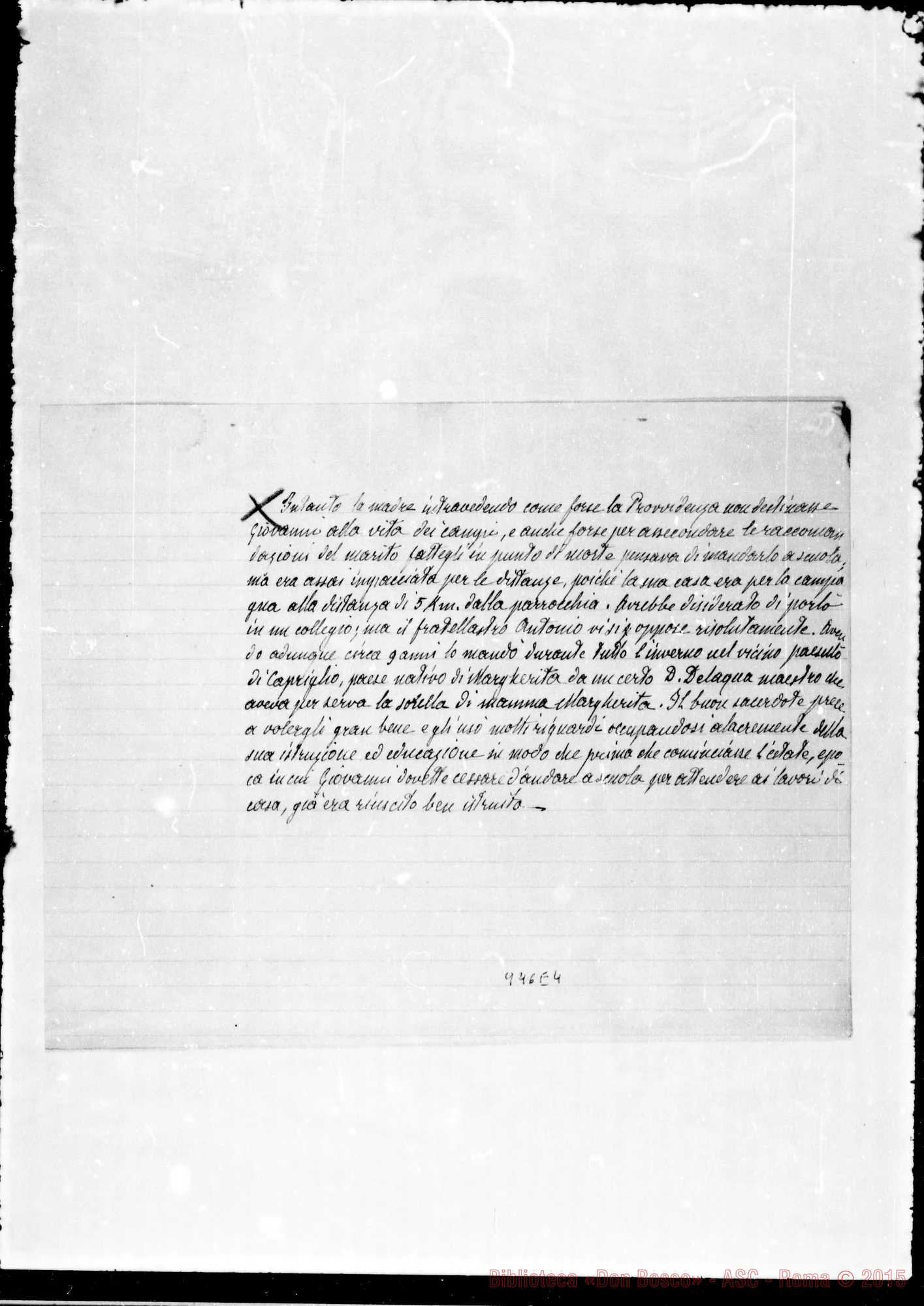 Fotogramma E 4 — 1825-50: Alcuni fatti della giovinezza di D. Bosco