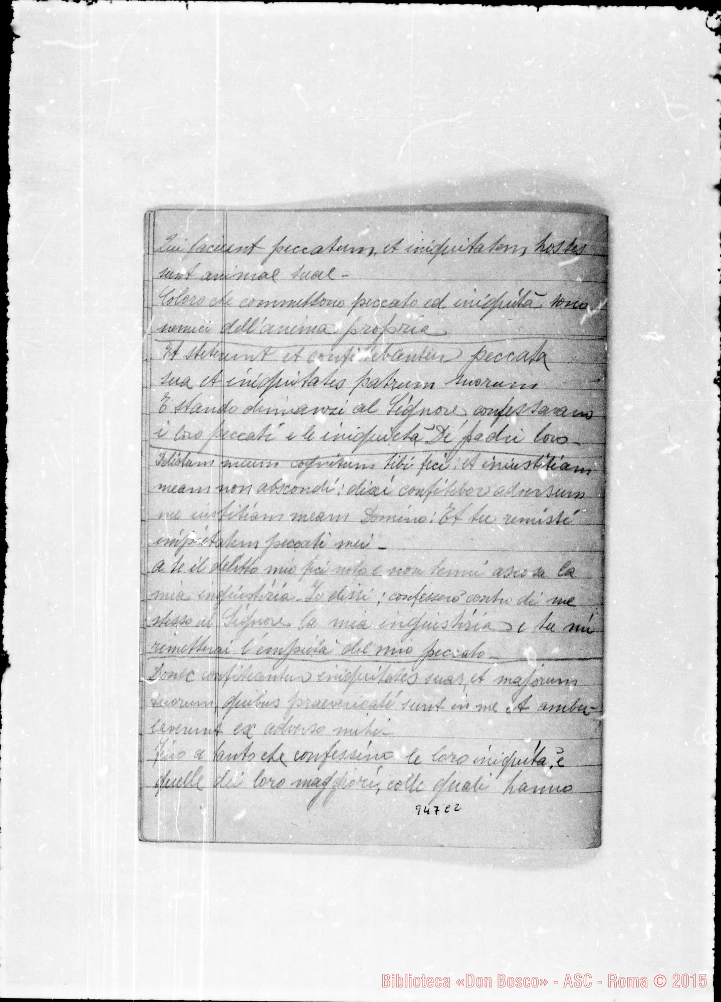 Fotogramma C 2 — Sentenze scritturali per i muri dei portici