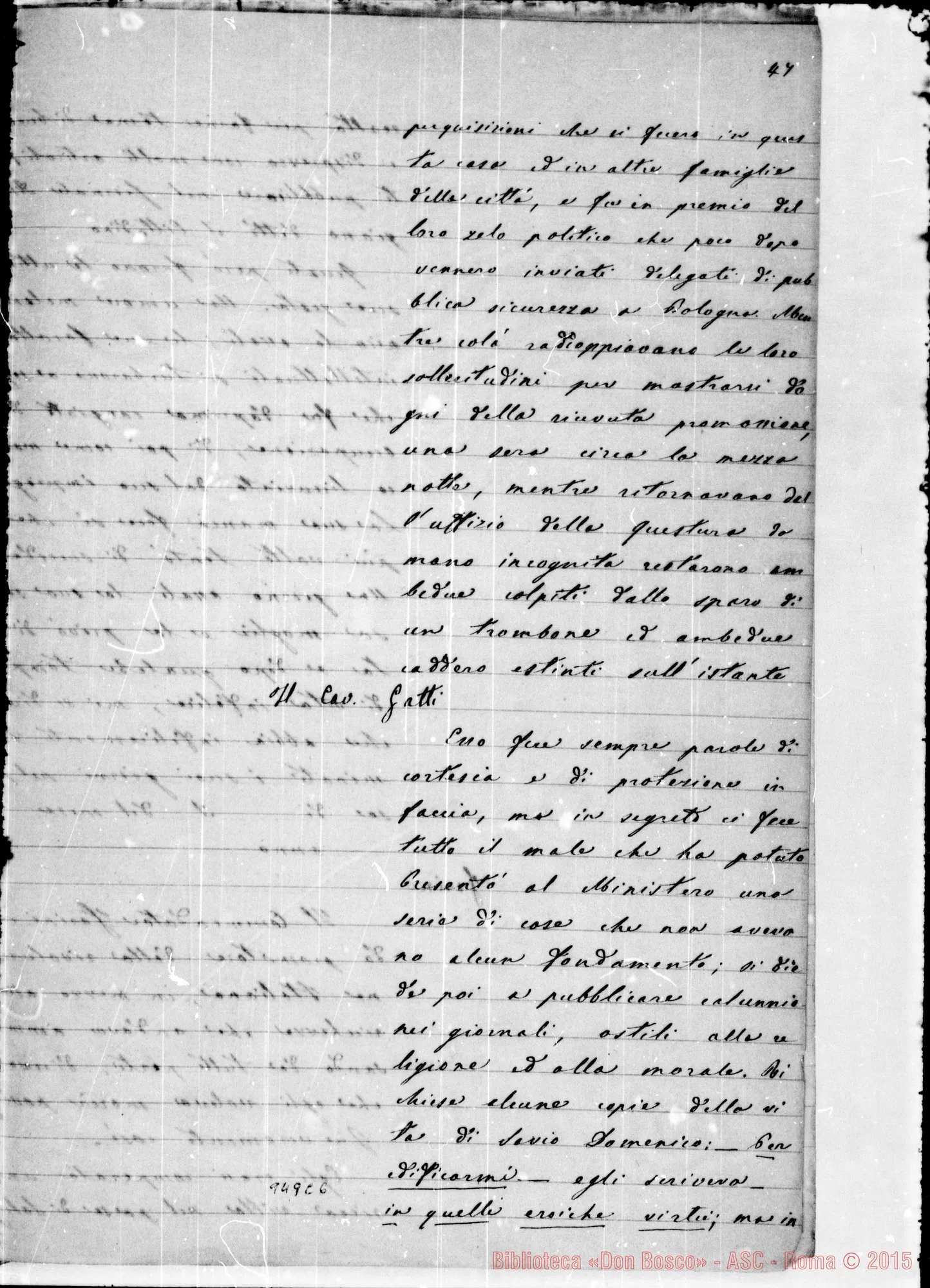 Fotogramma C 6 — Perquisizioni. Originale E copia anche nel 522 A 9 E ss.