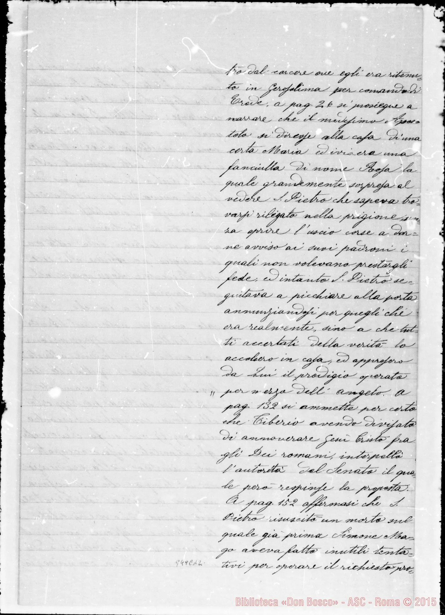 Fotogramma E 12 — Sul Centenario di S. Pietro. Copie