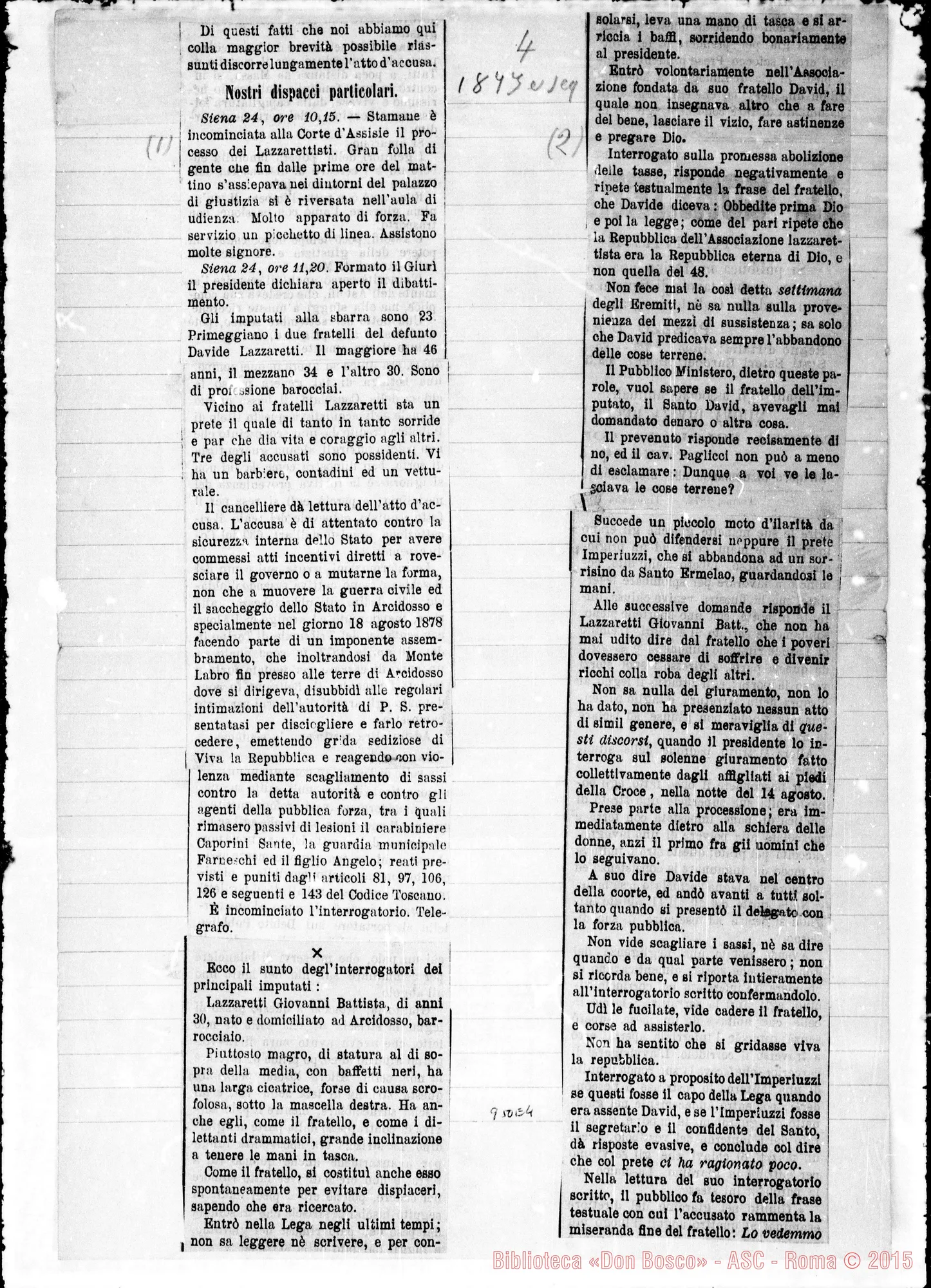 Fotogramma E 4 — Fatti