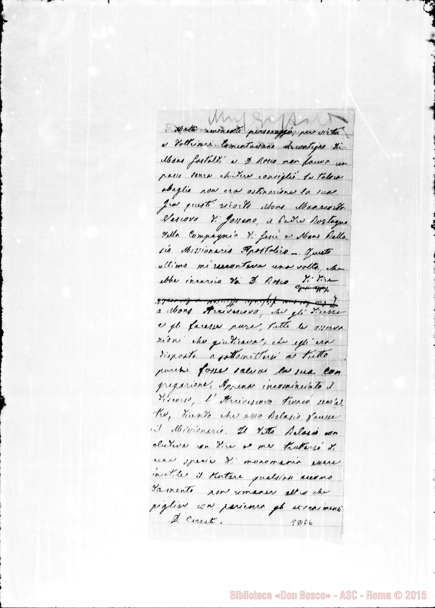 Fotogramma E 6 — Fatti
