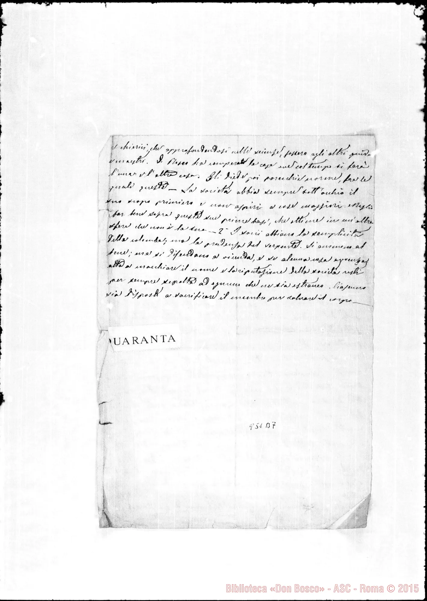 Fotogramma B 7 — D. Bosco E i loro insegnanti
