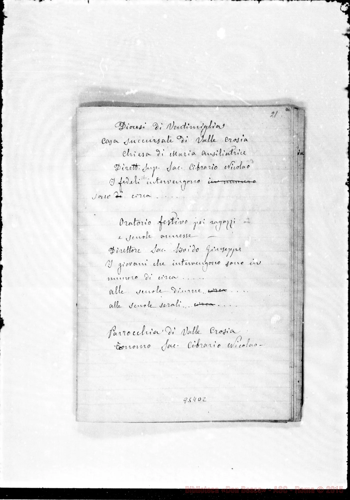 Fotogramma D 2 — Abbozzo per omaggio A Pio IX nel suo giubileo episcopale