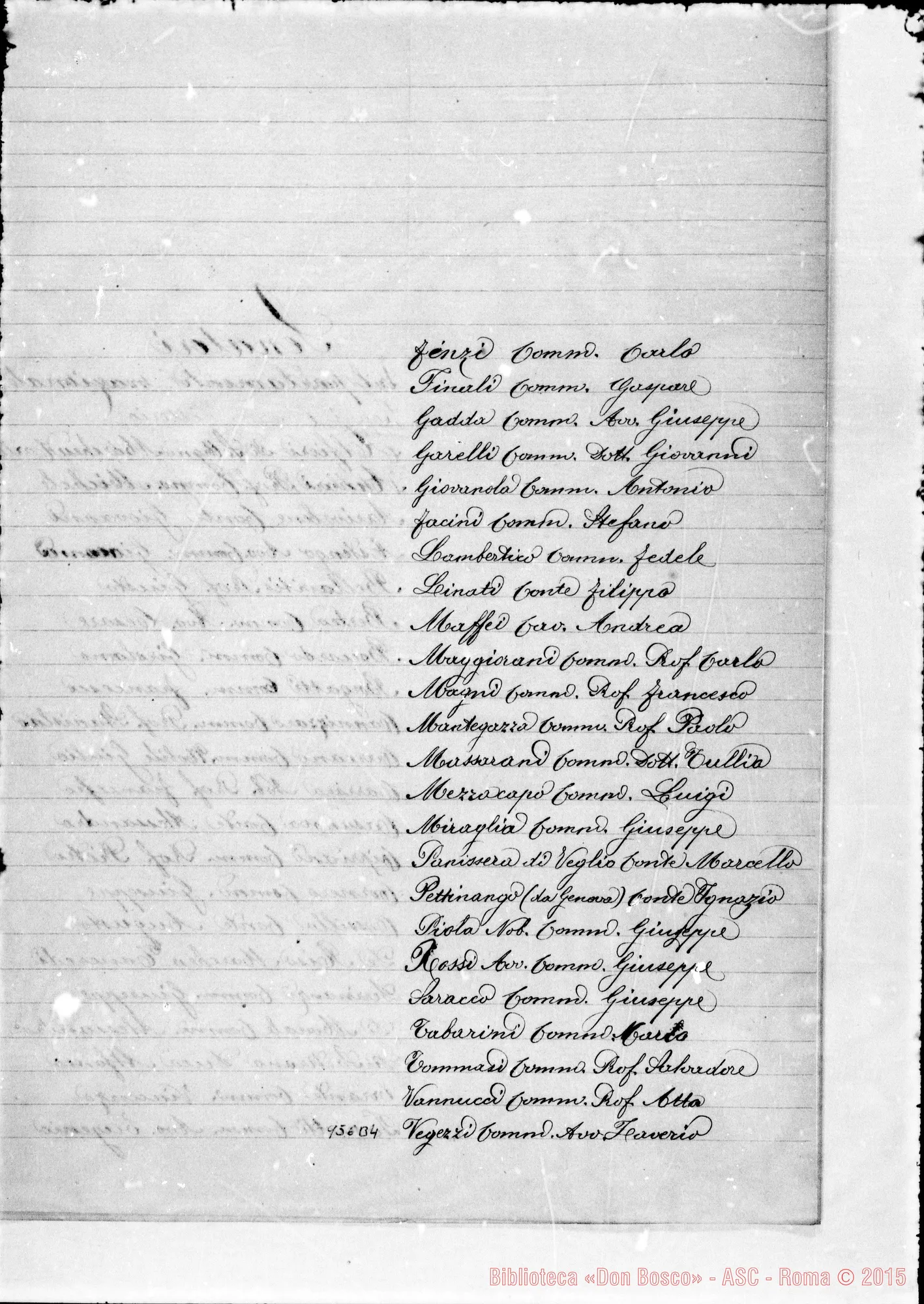 Fotogramma B 4 — Deputati E Senatori al Parlamento Nazionale