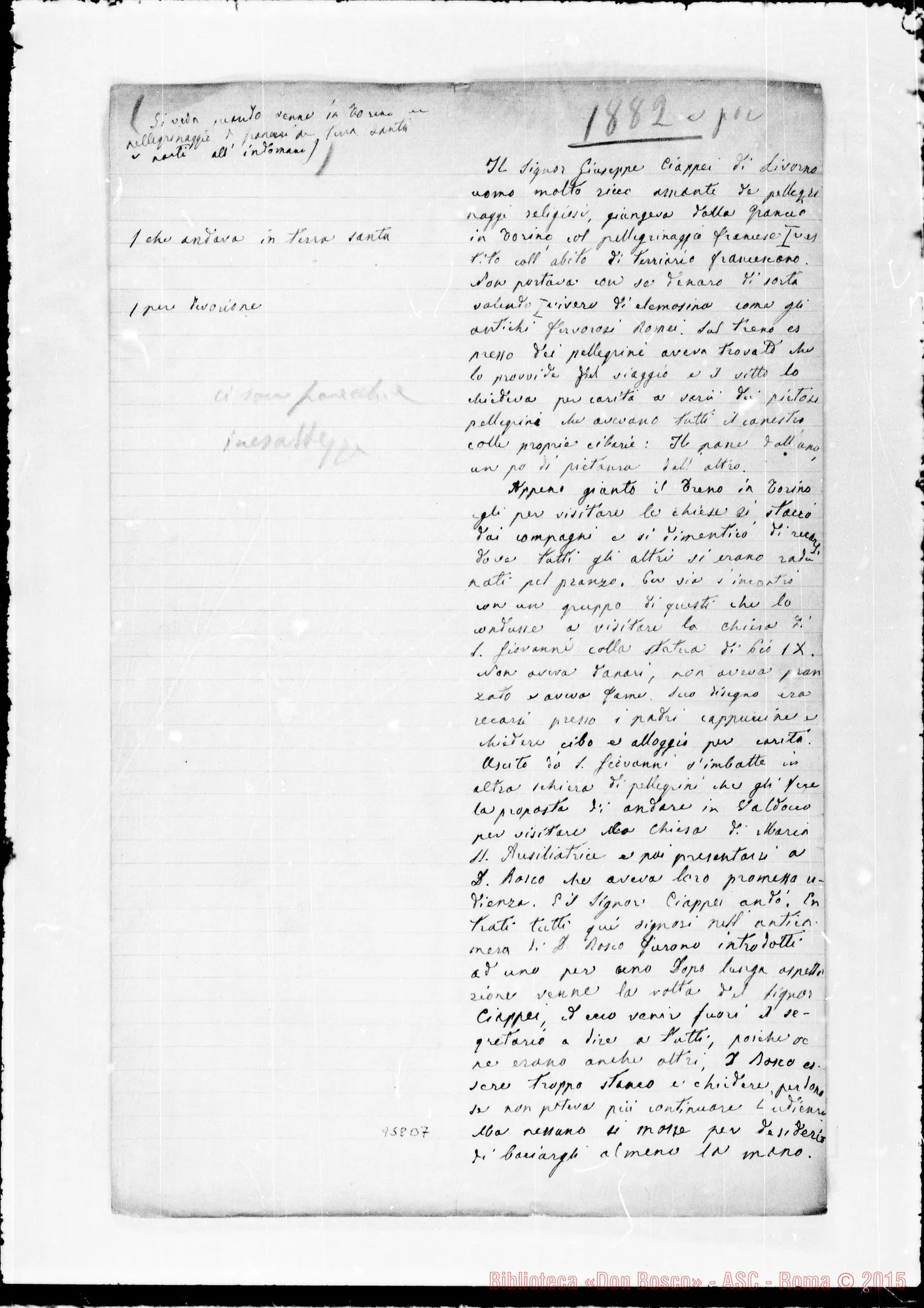 Fotogramma B 7 — Appunti, lettere, aneddoti…