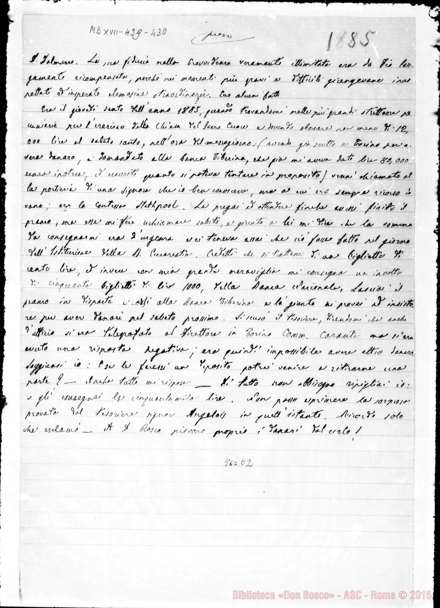 Fotogramma E 2 — 1885: Appunti-Fatti-Copia di lettere…