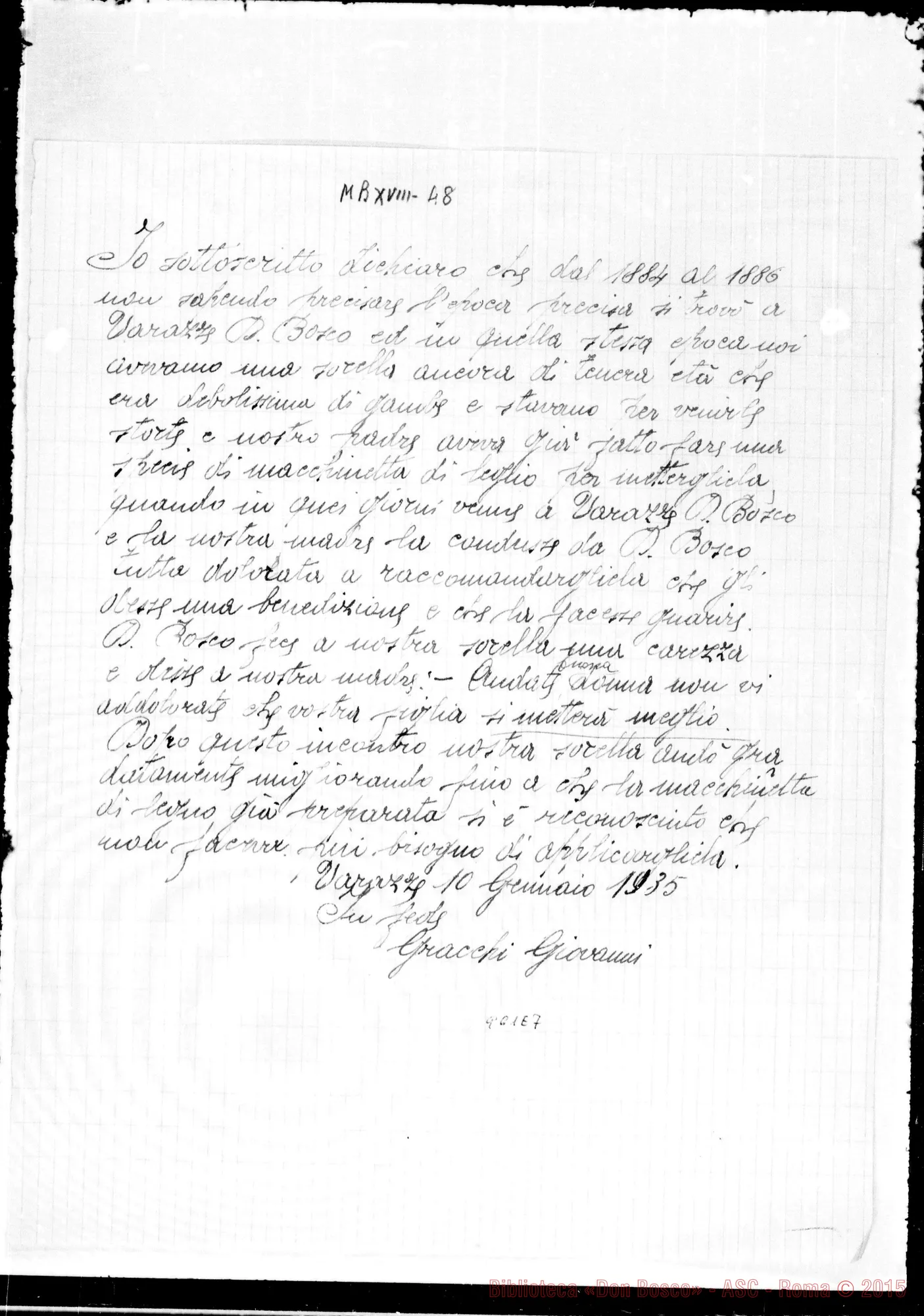 Fotogramma E 7 — Lettere. Racconti vari