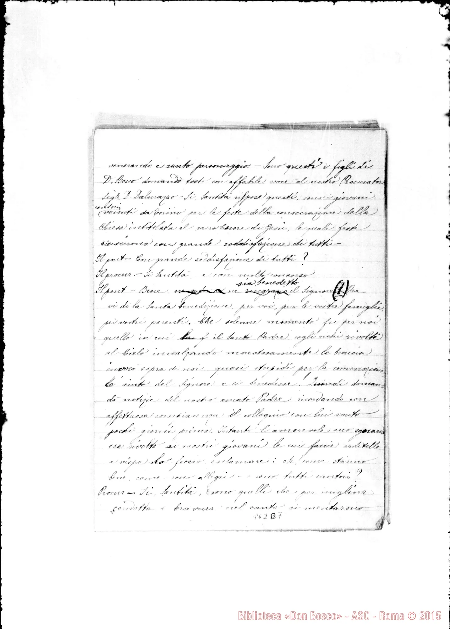 Fotogramma E 7 — Diario del Corpo Musicale di Valdocco A Roma-Sacro Cuore