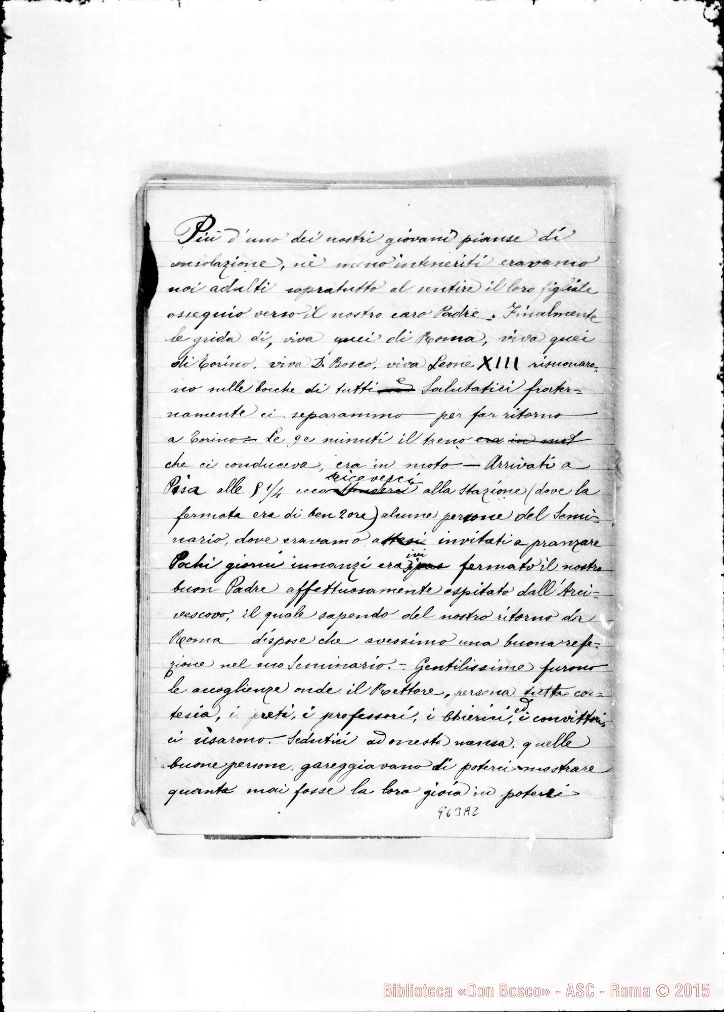 Fotogramma A 2 — Diario del Corpo Musicale di Valdocco A Roma-Sacro Cuore