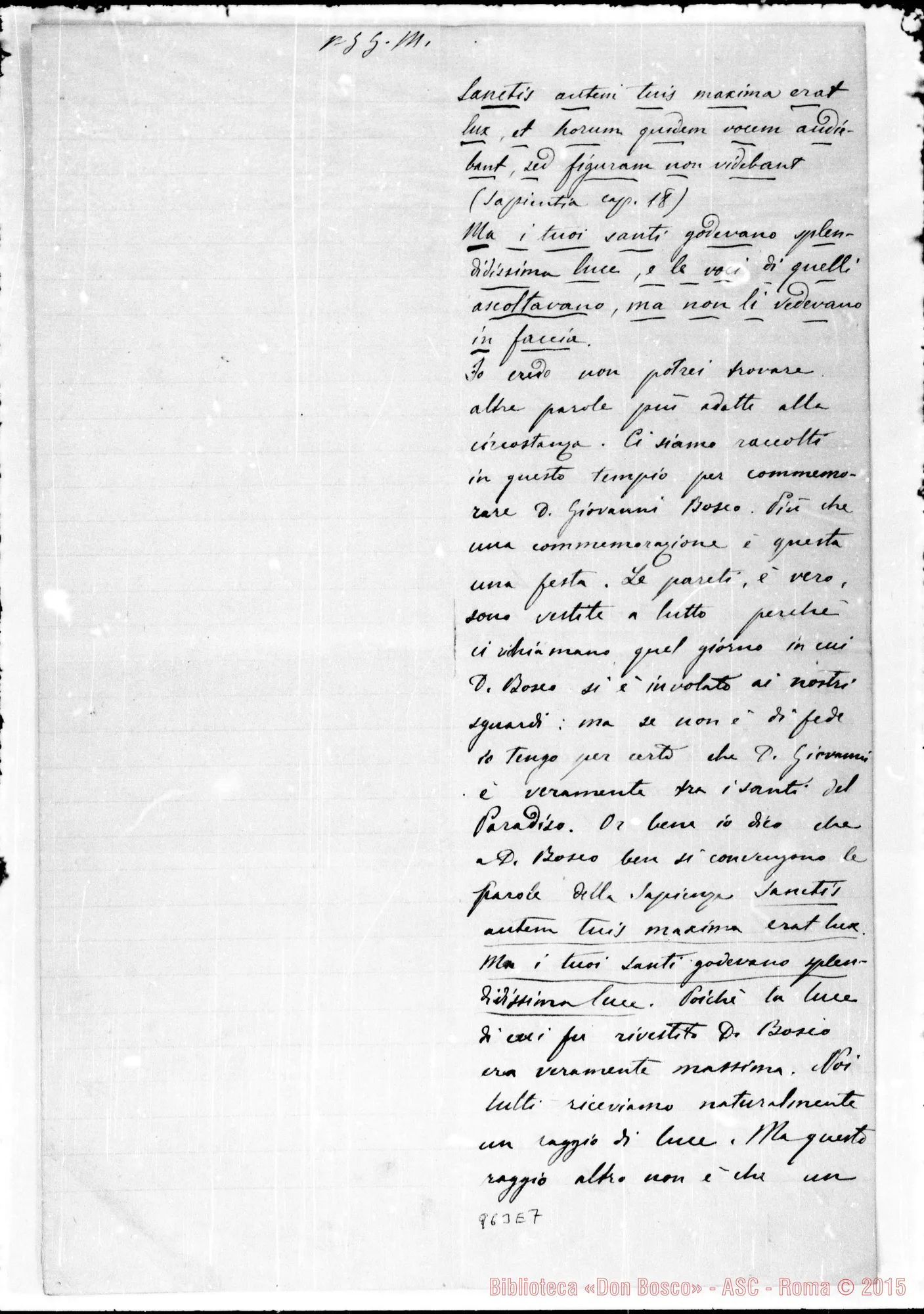 Fotogramma E 7 — Elogio funebre