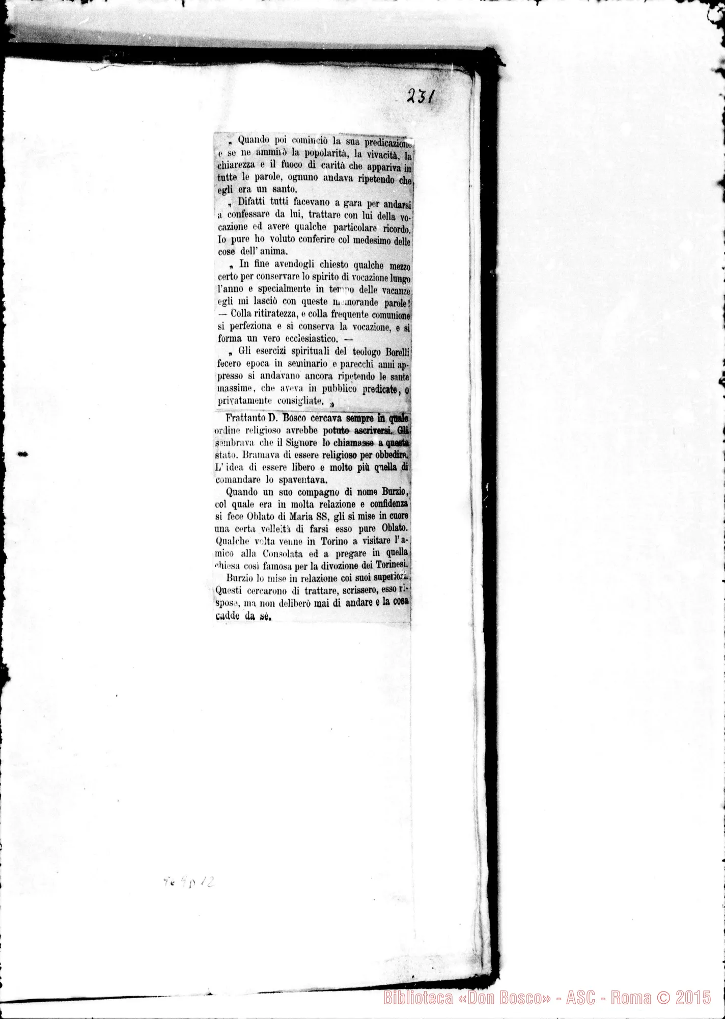 Fotogramma D 12 — Documenti: Vol. I, 1815-1840.