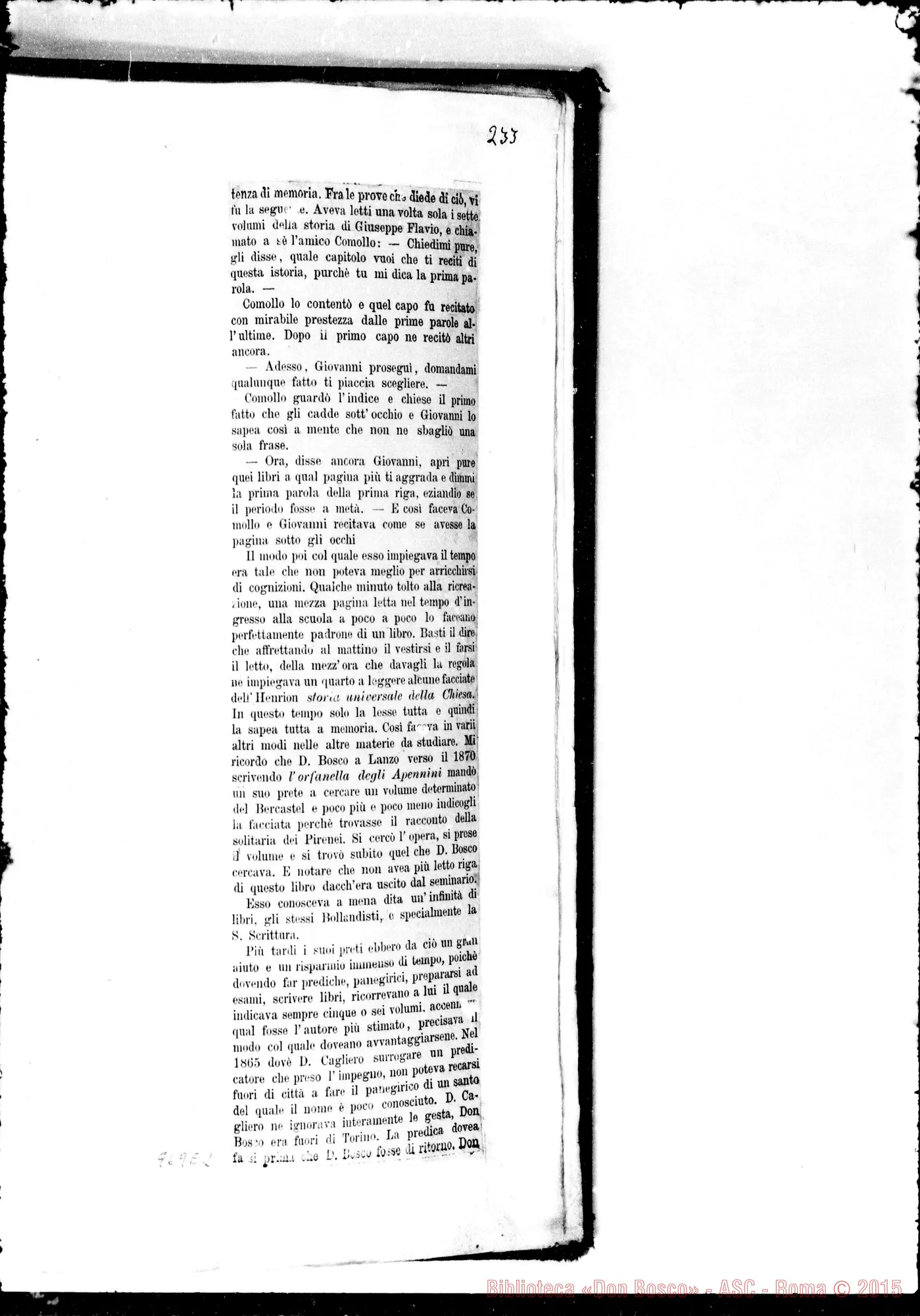 Fotogramma E 2 — Documenti: Vol. I, 1815-1840.