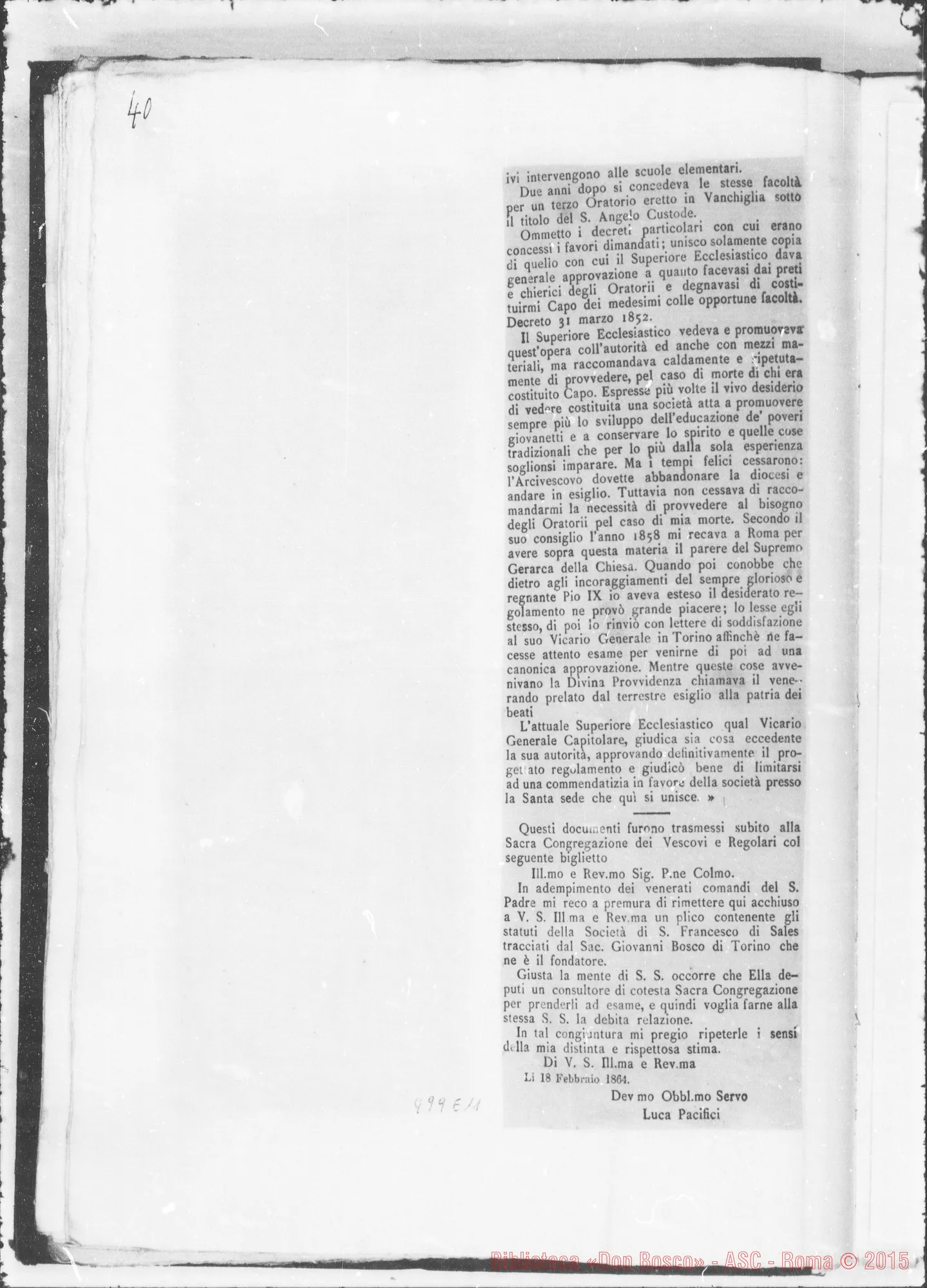 Fotogramma E 11 — » Vol. IX, 1864-1865.
