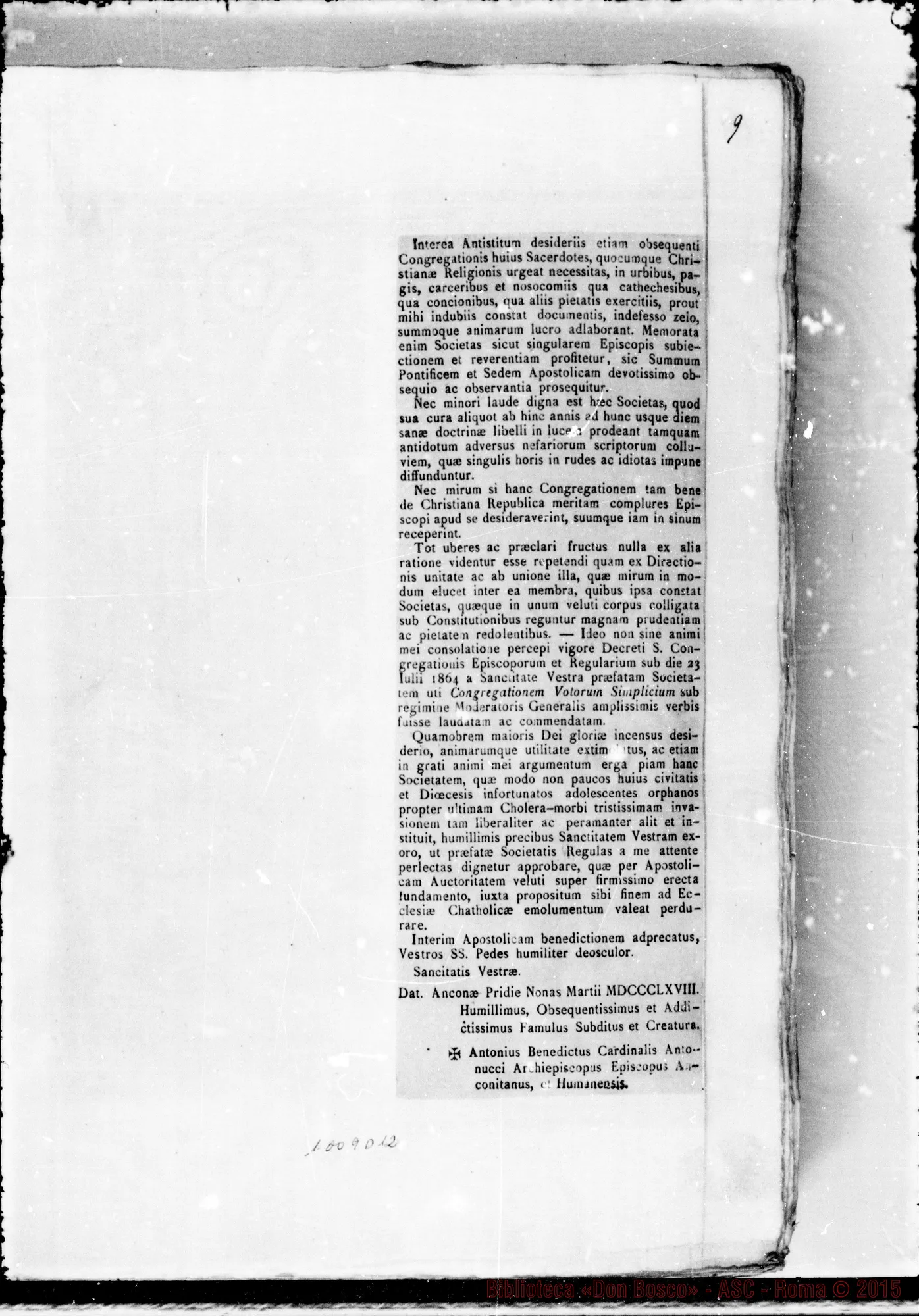 Fotogramma D 12 — » Vol. XI, 1868-1869.