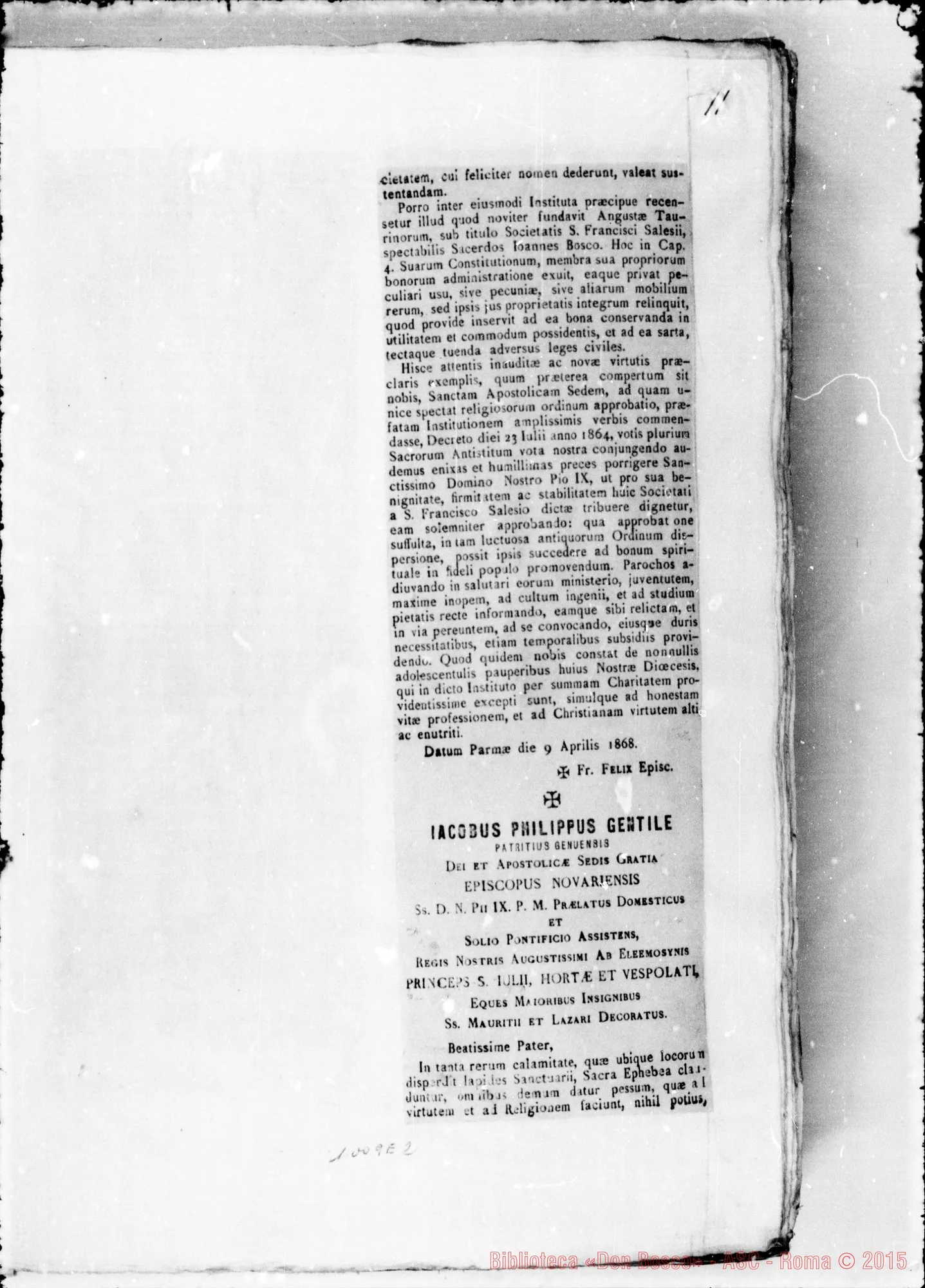 Fotogramma E 2 — » Vol. XI, 1868-1869.