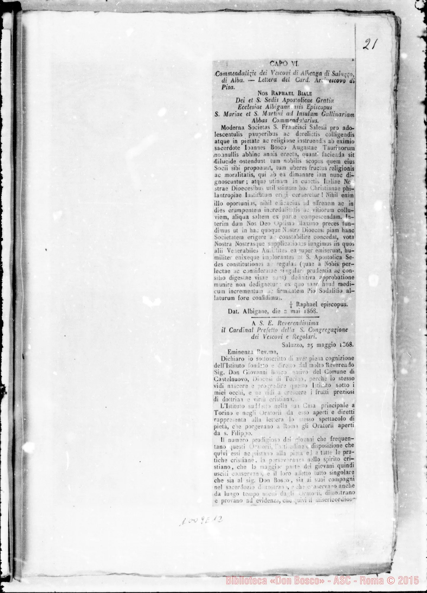 Fotogramma E 12 — » Vol. XI, 1868-1869.