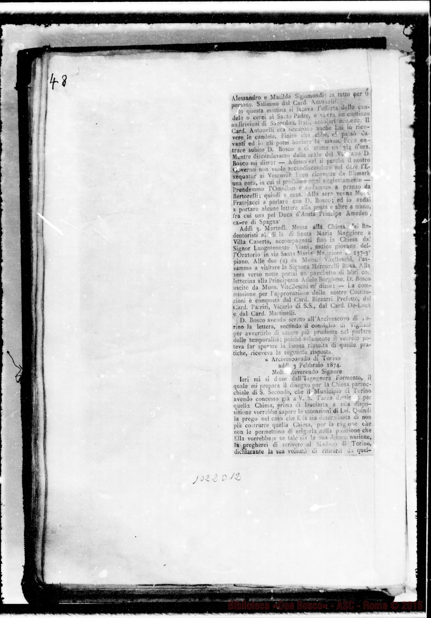 Fotogramma D 12 — » Vol. XIV, 1874.