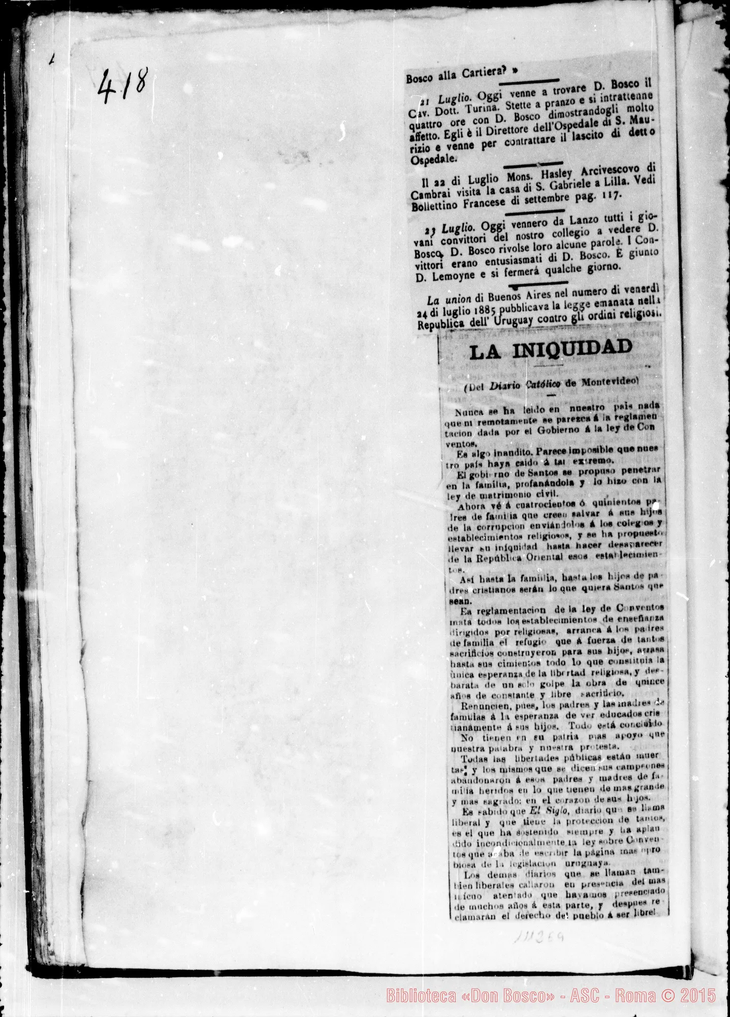 Fotogramma E 9 — » Vol. XXX, 1885.