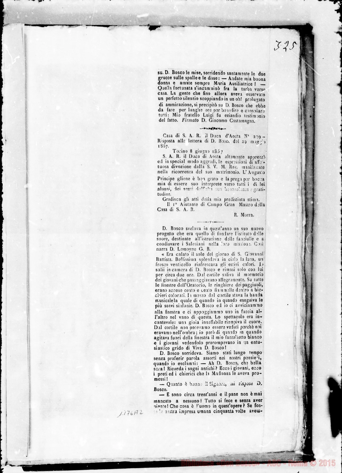 Fotogramma A 2 — » Vol. XLI, Appendici. Dal 1815 al 1867.