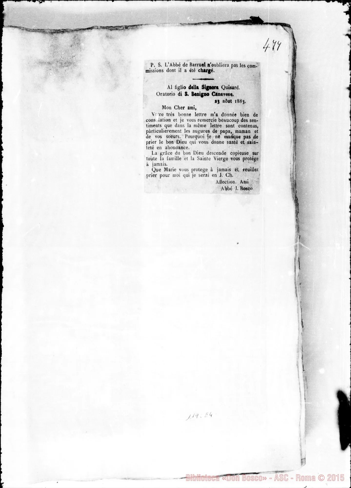 Fotogramma E 4 — » Vol. XLIV, Aggiunte. Dal 1882 al 1888.