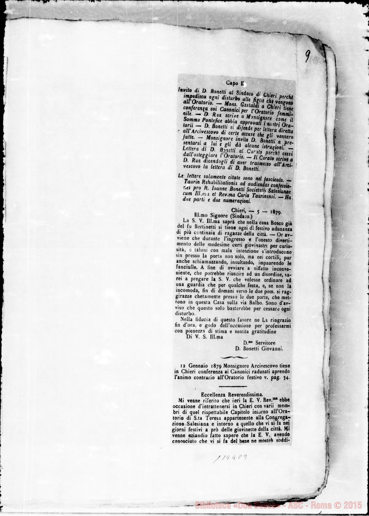 Fotogramma C 9 — » Vol. XLV, Mons. Gastaldi, E D. Bonetti.