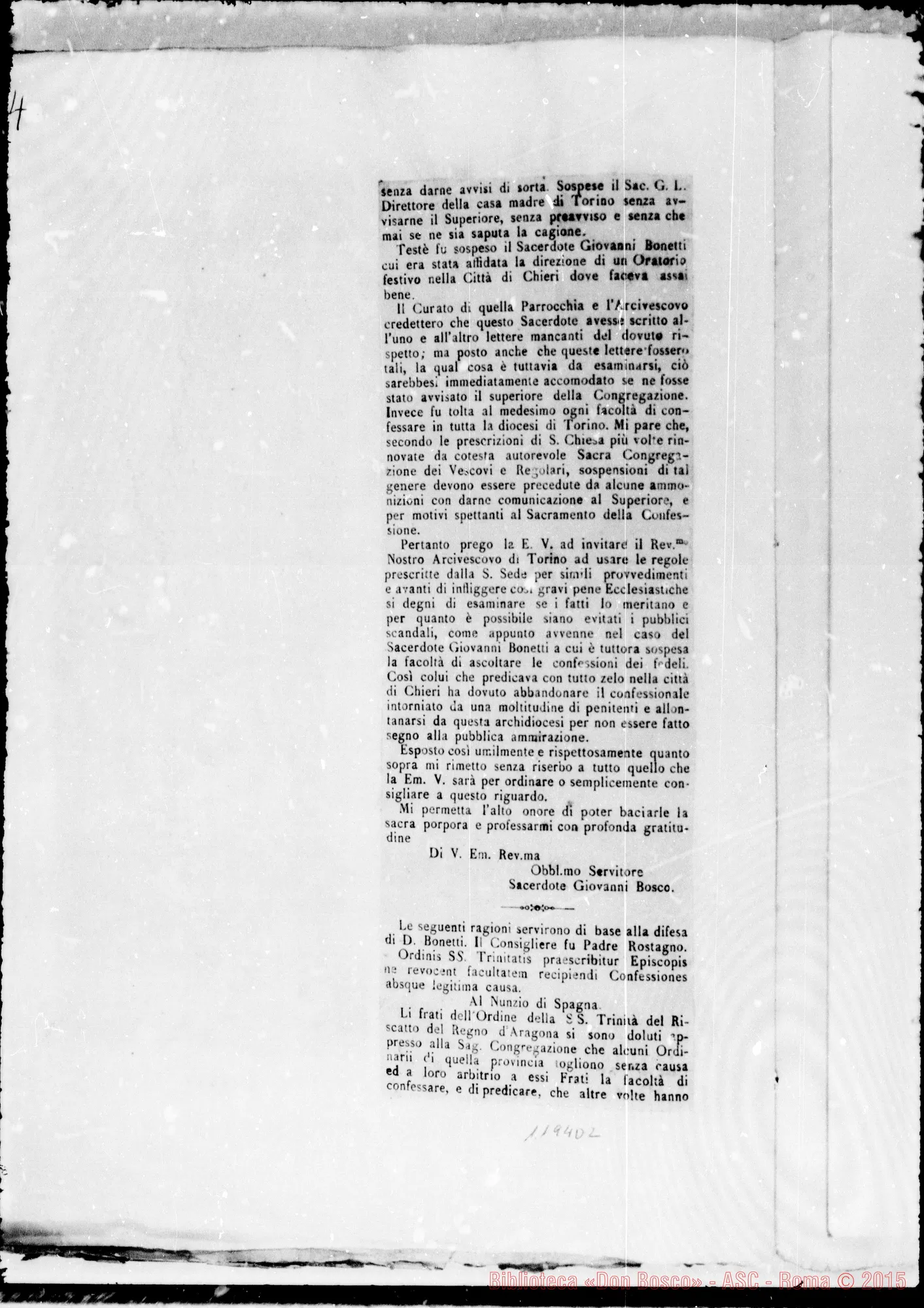 Fotogramma D 2 — » Vol. XLV, Mons. Gastaldi, E D. Bonetti.